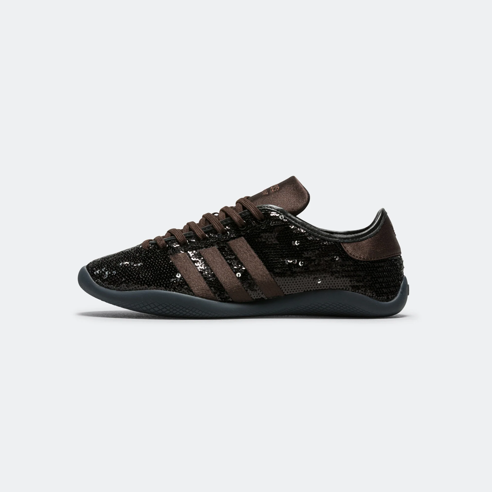 Lo Pro Sequin x Wales Bonner - Core Black/Silver Metallic-Dark Brown