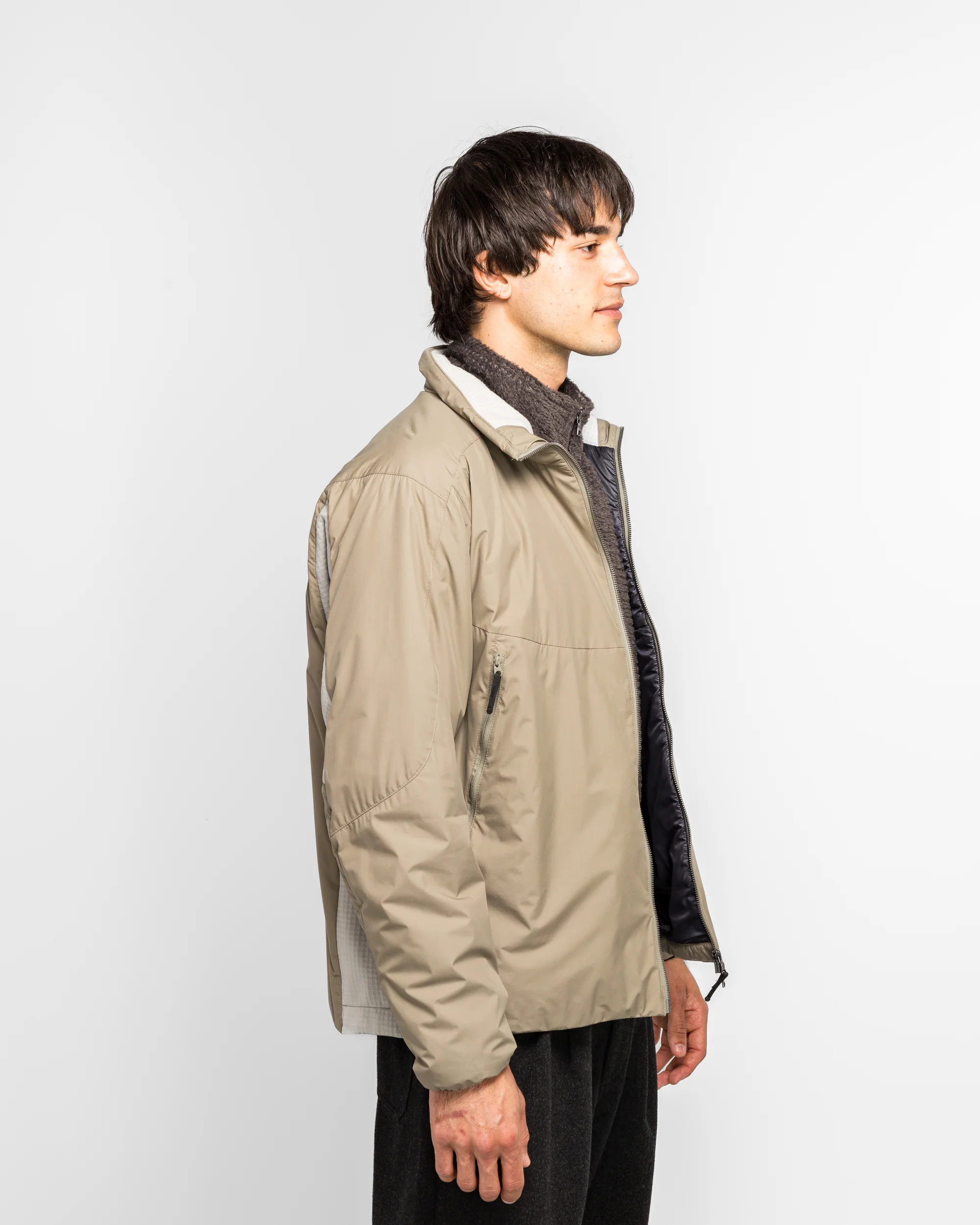 Logan Hybrid Jacket - GORE-TEX Windstopper 2L Nylon Drab - Image 3
