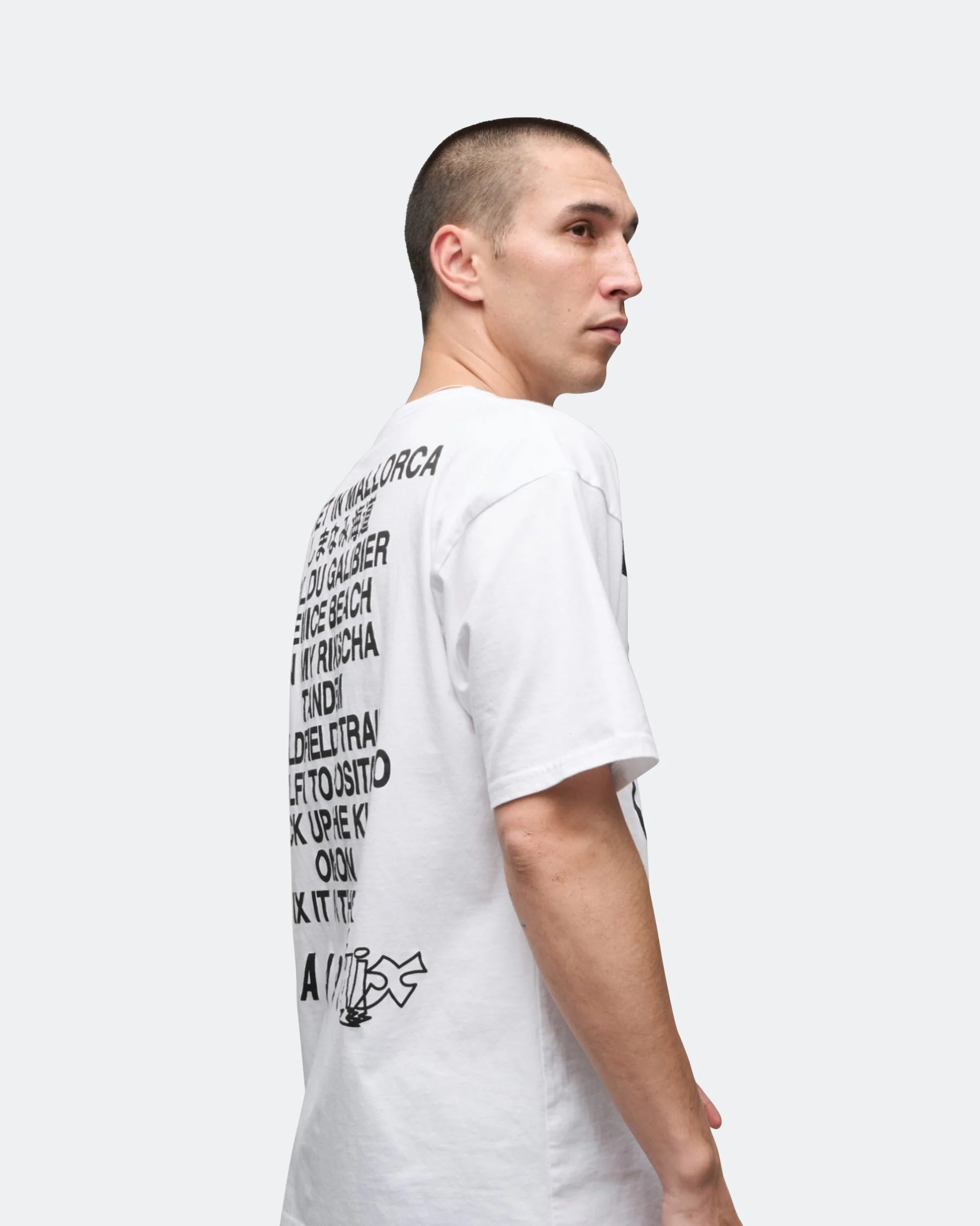 Slow Rider Tee x PUBLIC POSSESSION - White - Image 3