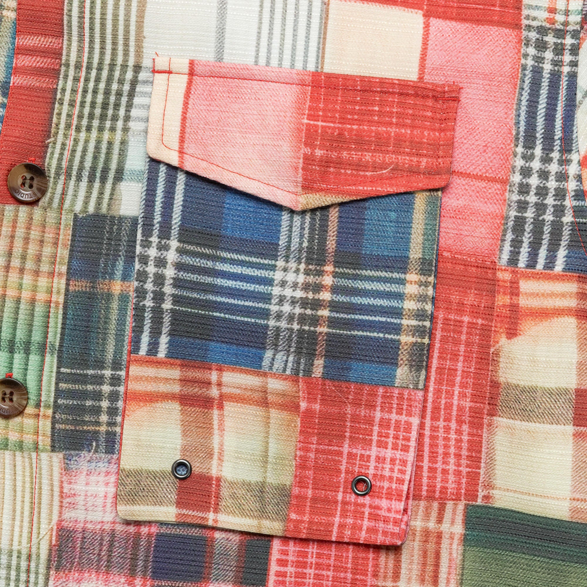 Madras Patch Explorer Shirt - Multicolour - Image 3