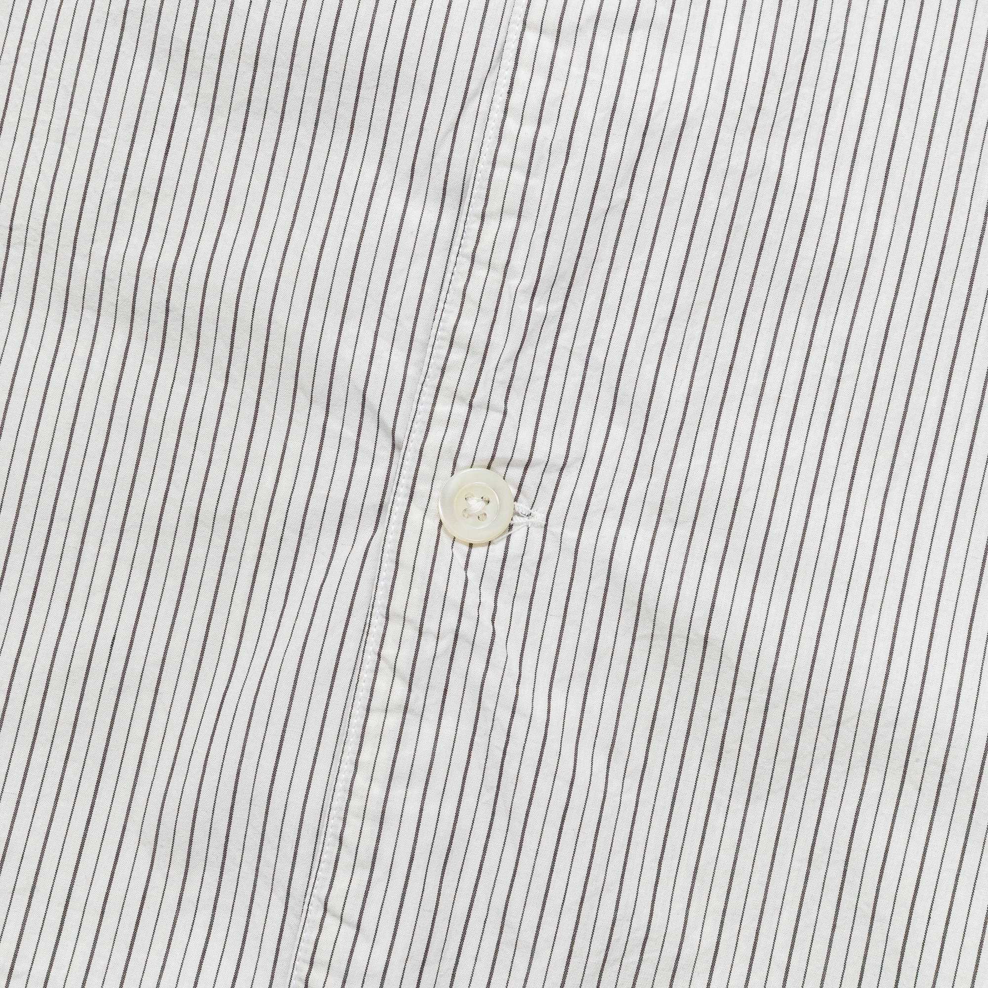 Mads Poplin Stripe SS - Ecru - Image 3