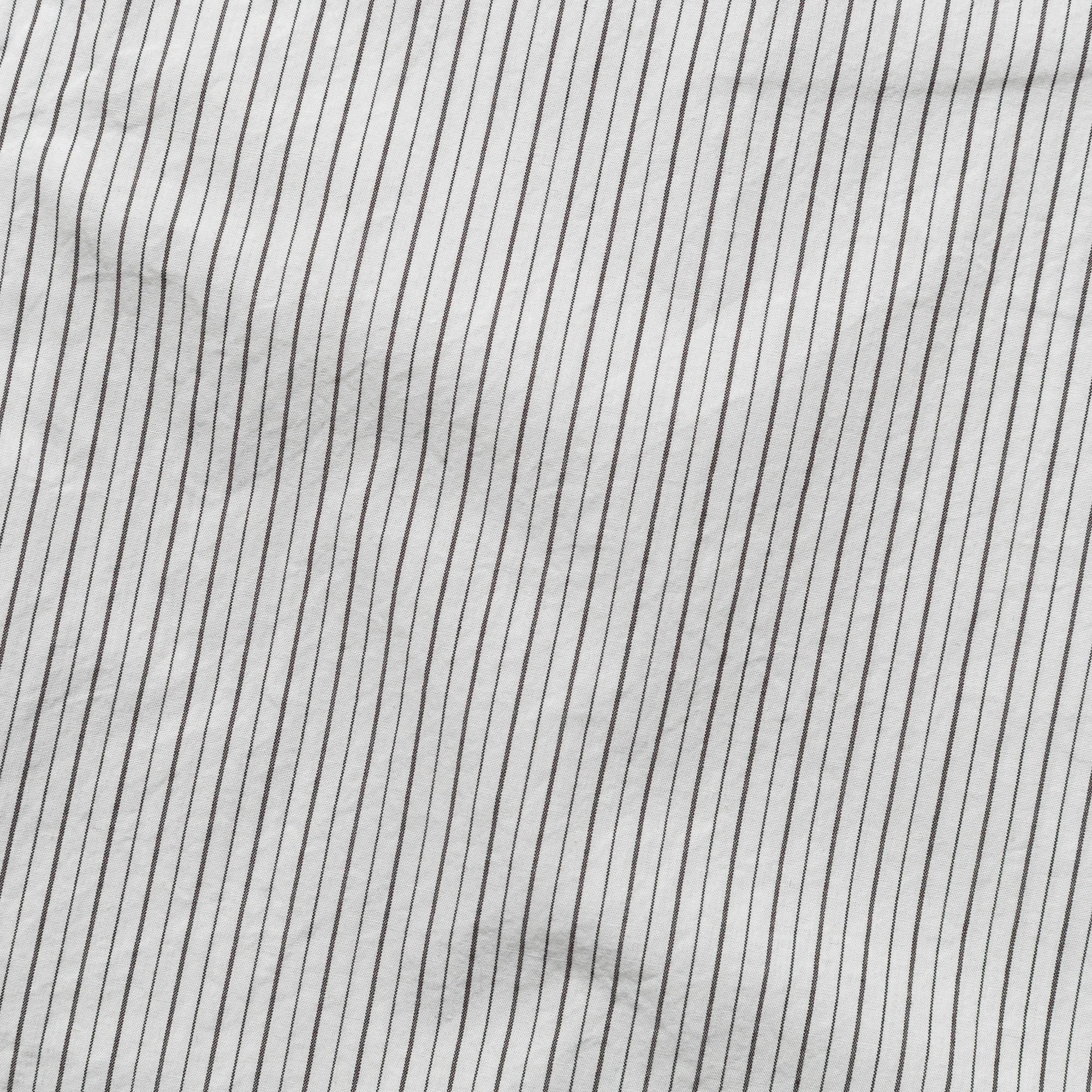Mads Poplin Stripe SS - Ecru - Image 4