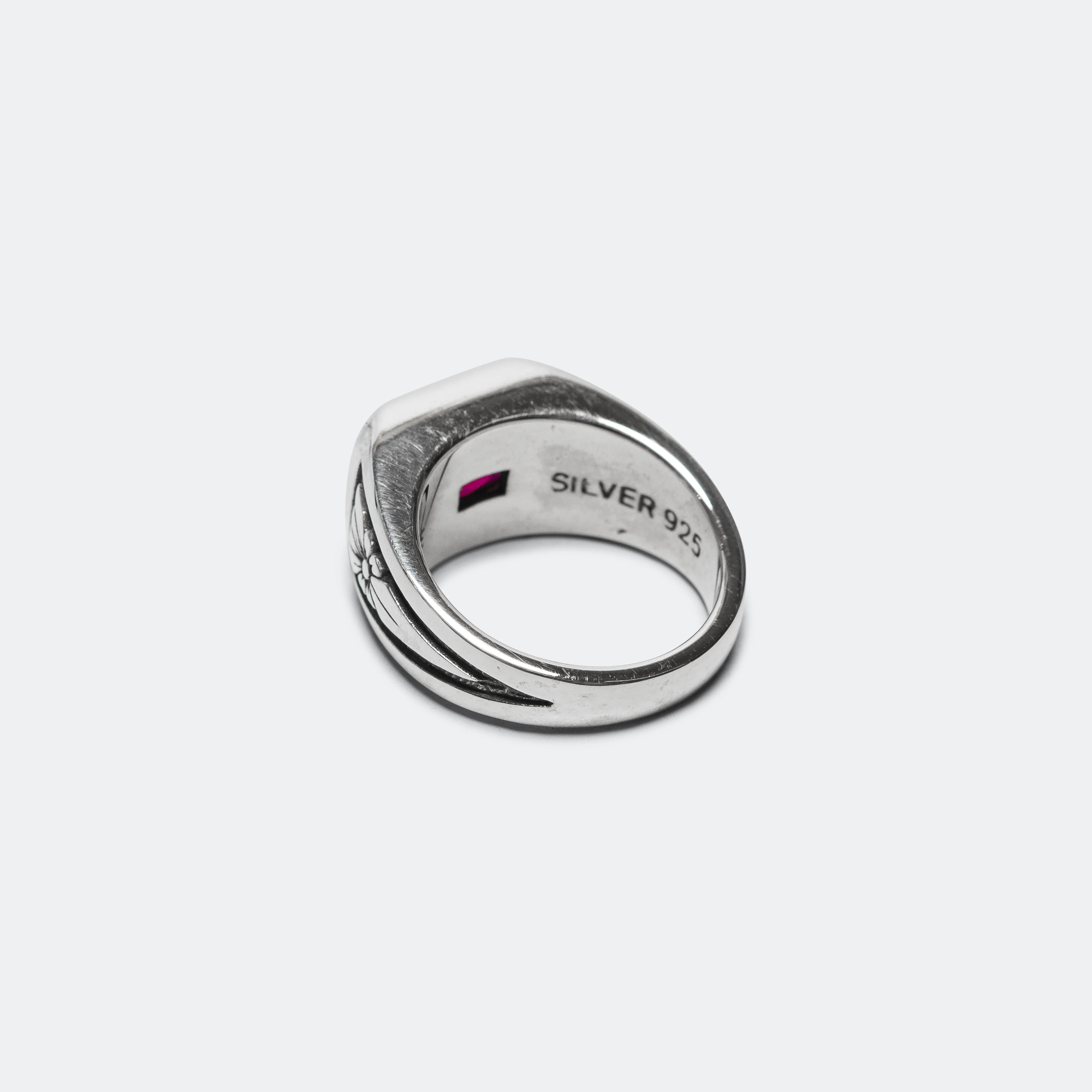 Midnight Ring Slim - 925 Silver/Ruby - Image 3