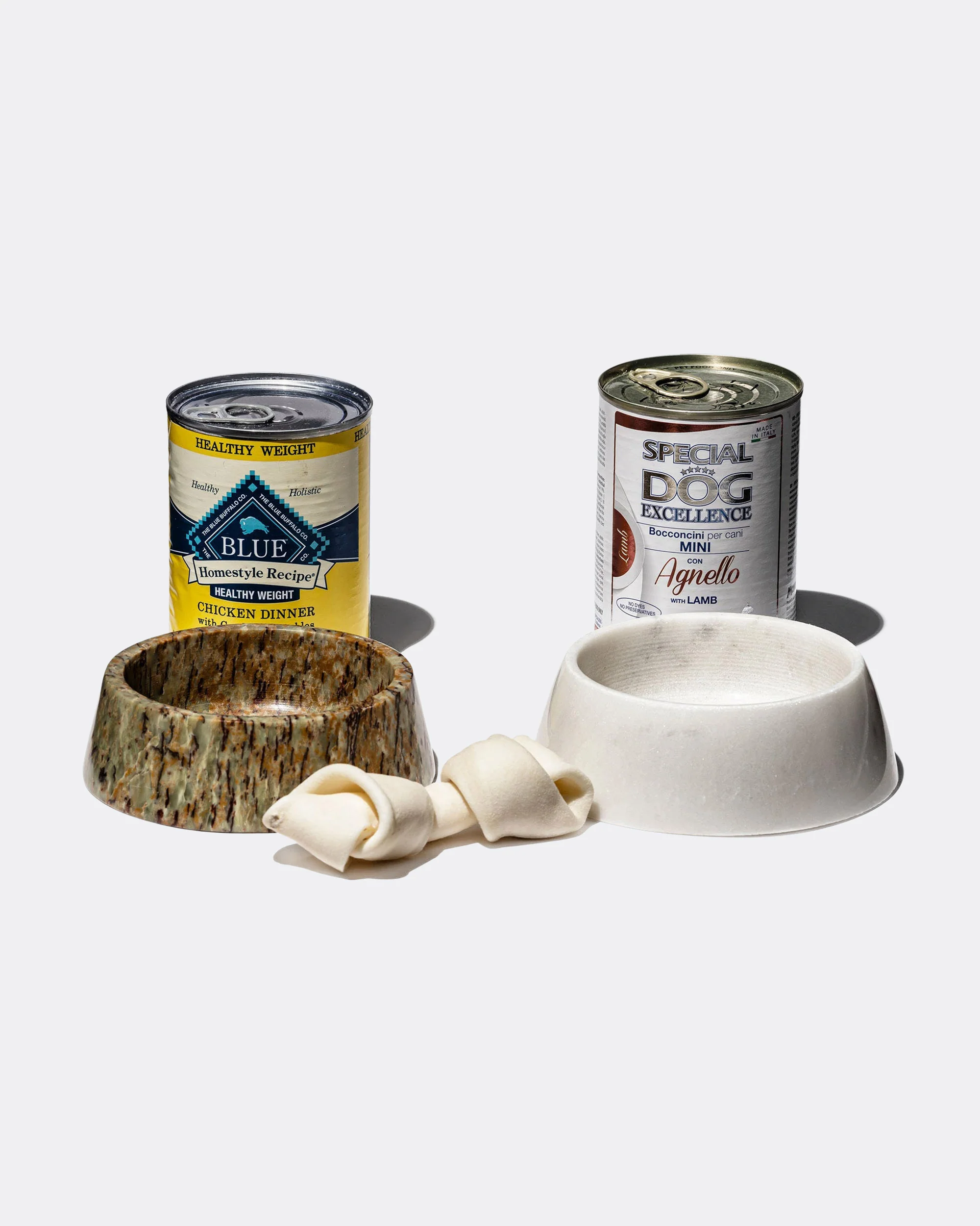 Marble Pet Bowl - White - Image 3