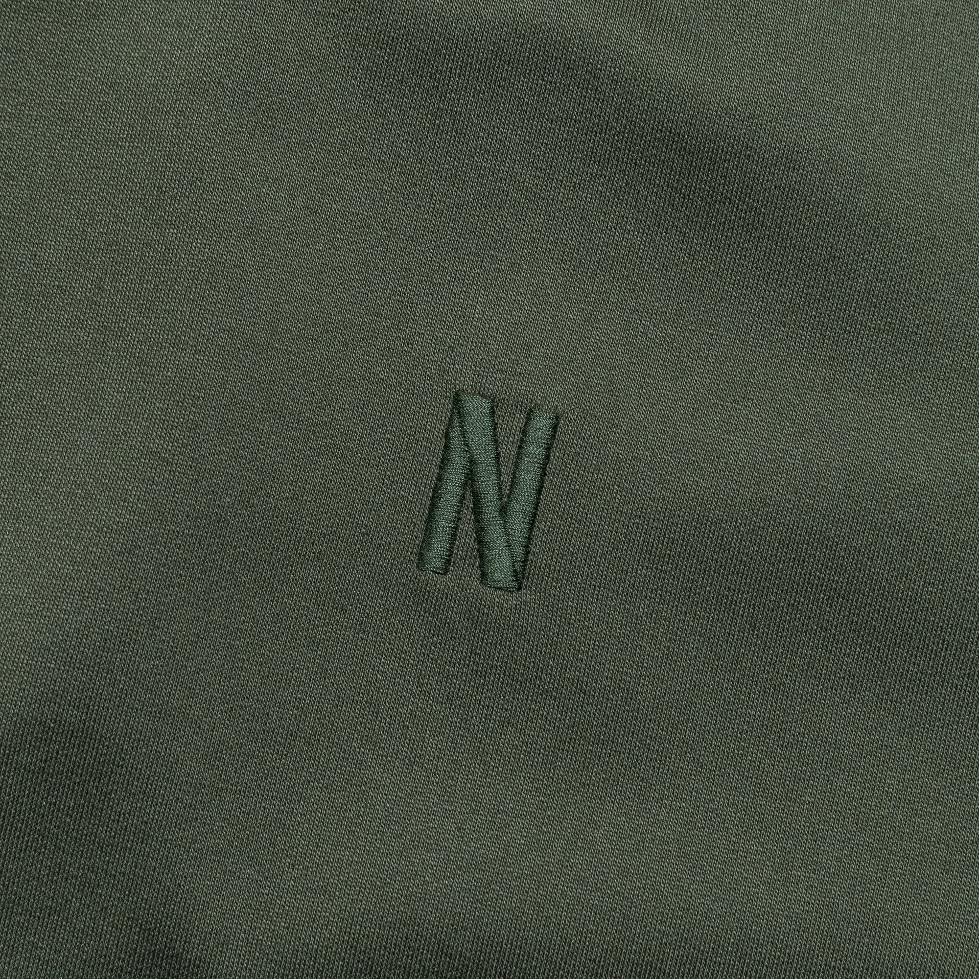 Marten Relaxed Organic Raglan Light Sweatshirt - Spruce Green - Image 4