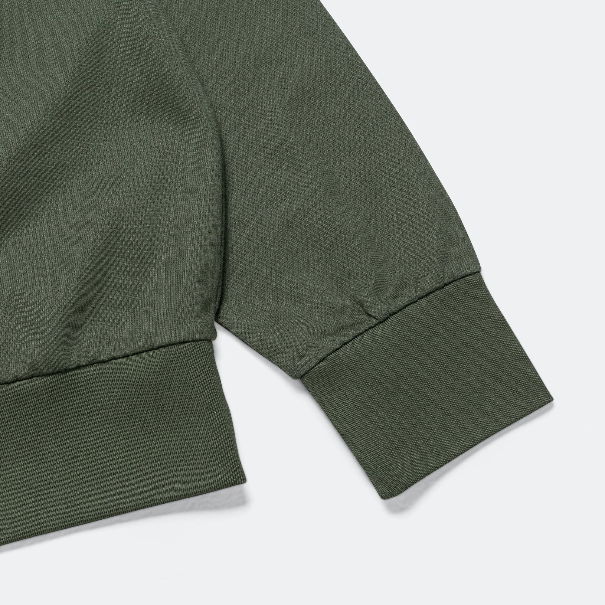 Marten Relaxed Organic Raglan Light Sweatshirt - Spruce Green - Image 5