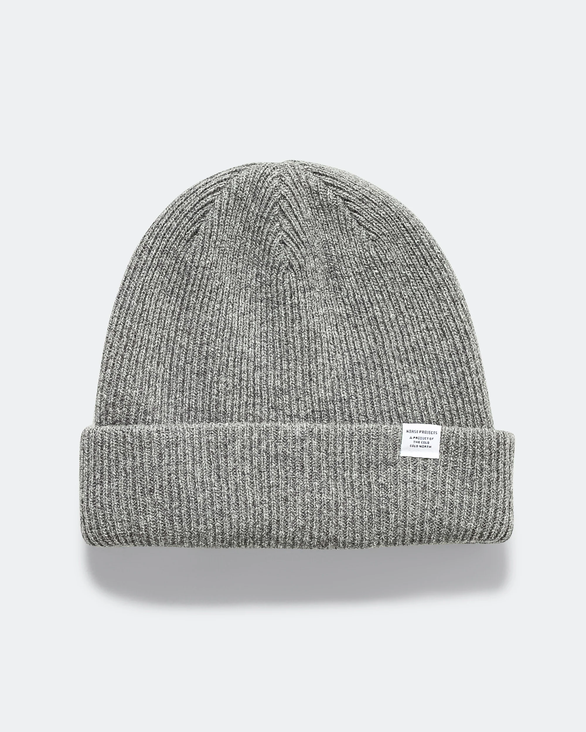 Merino Lambswool Beanie - Grey Melange