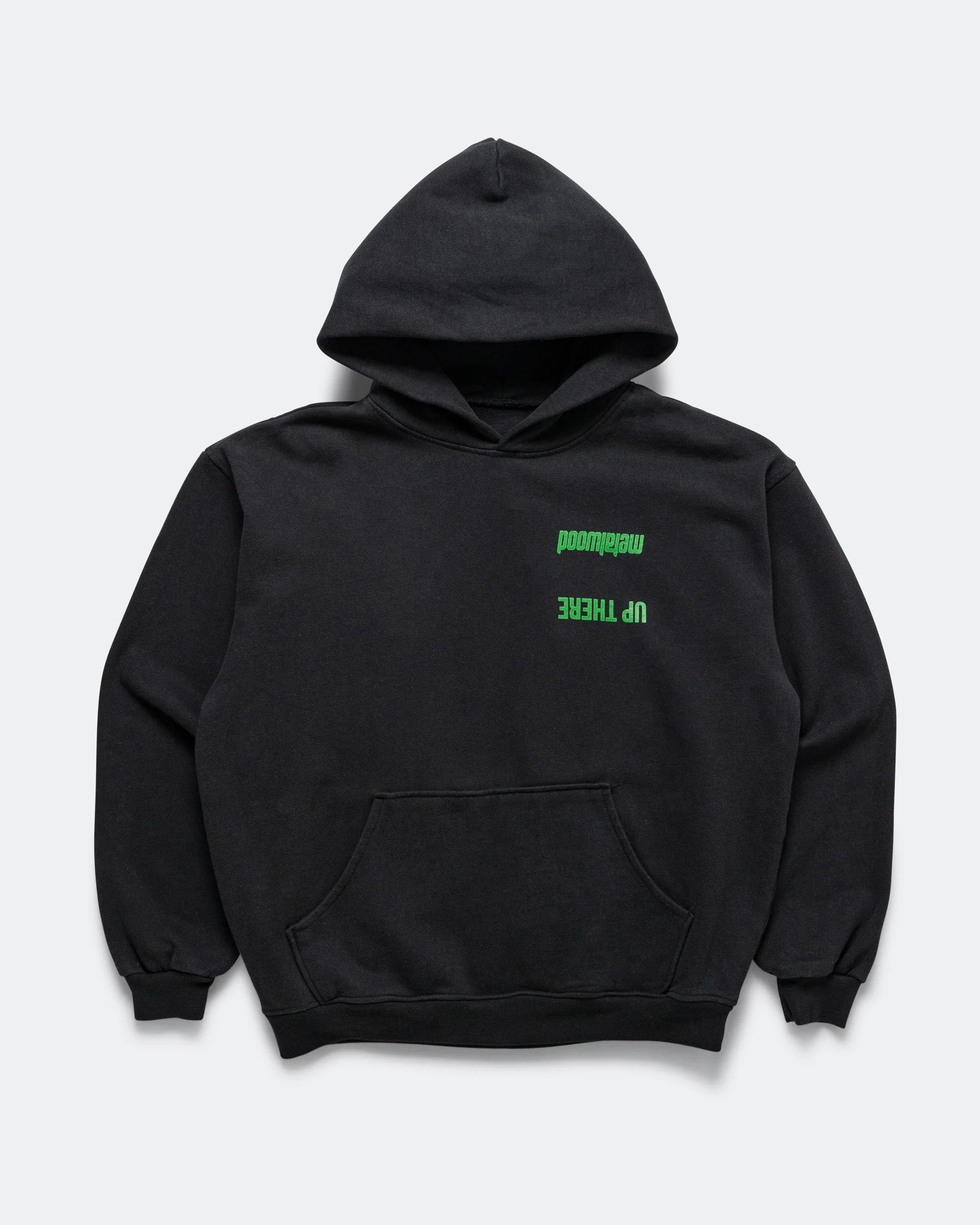 Handful Hooded Sweatshirt x UP THERE - Overdyed Black Wash