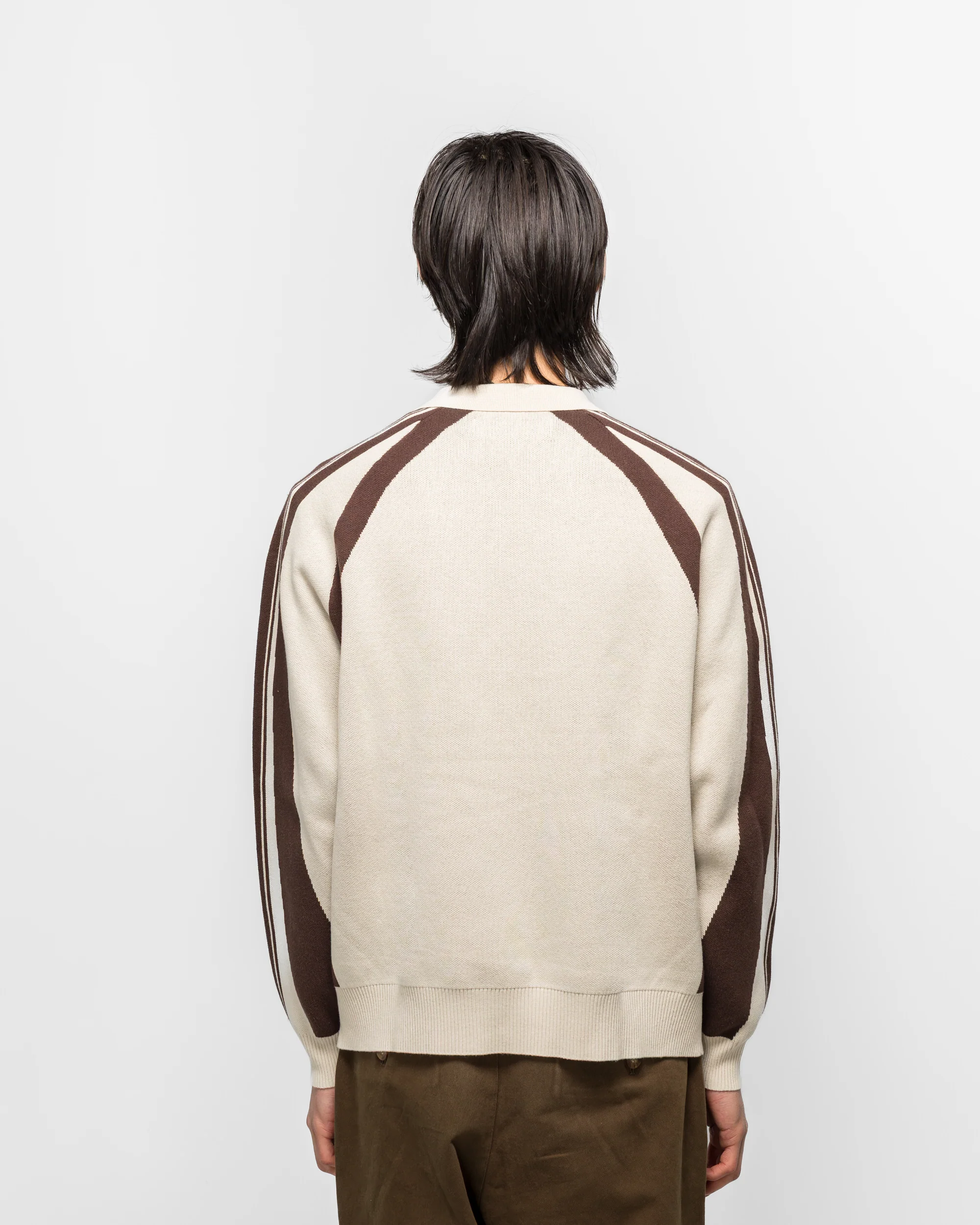 Knit Football Top - Cream - Image 4