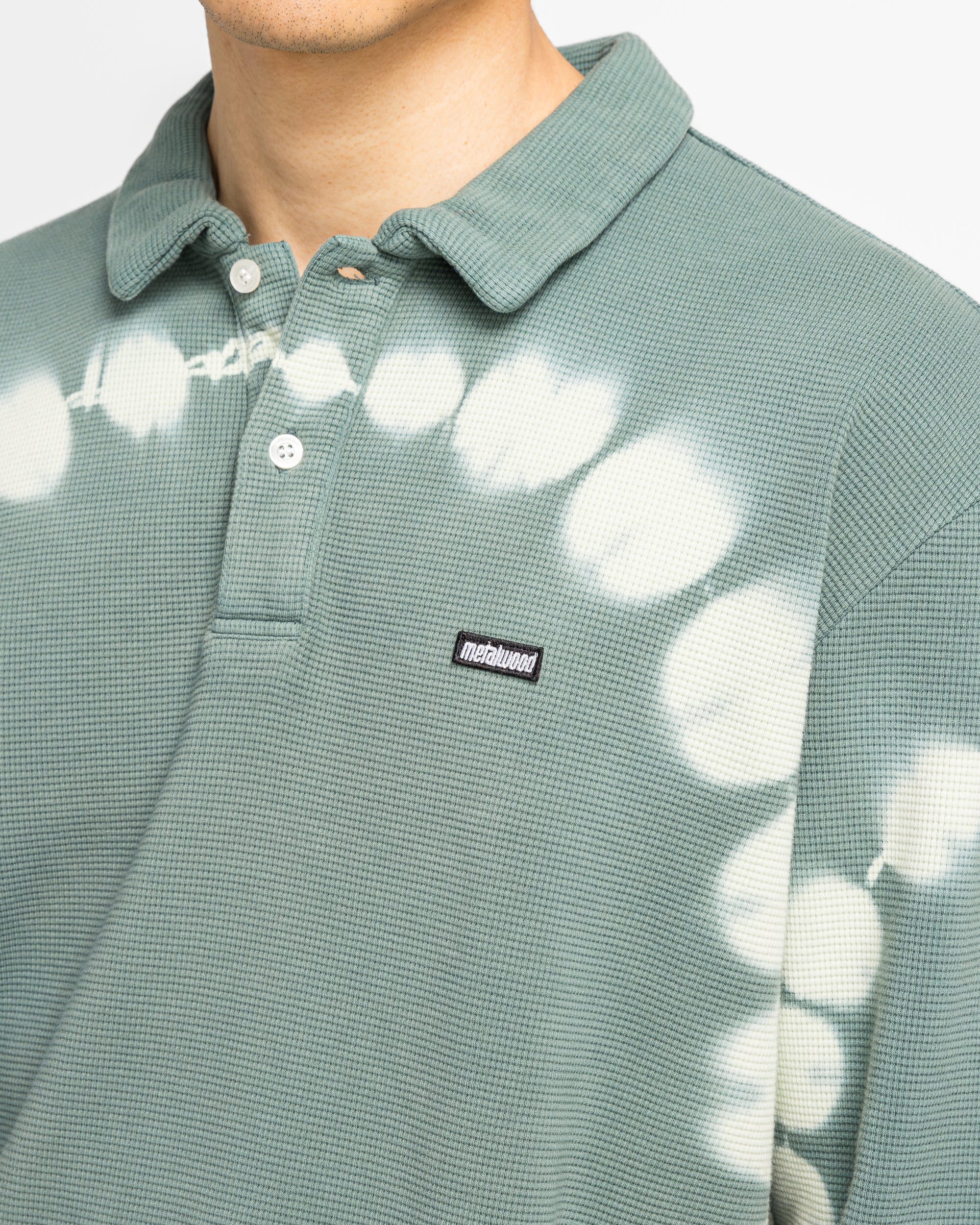Mini Metal Logo LS Thermal Polo - Marine - Image 5