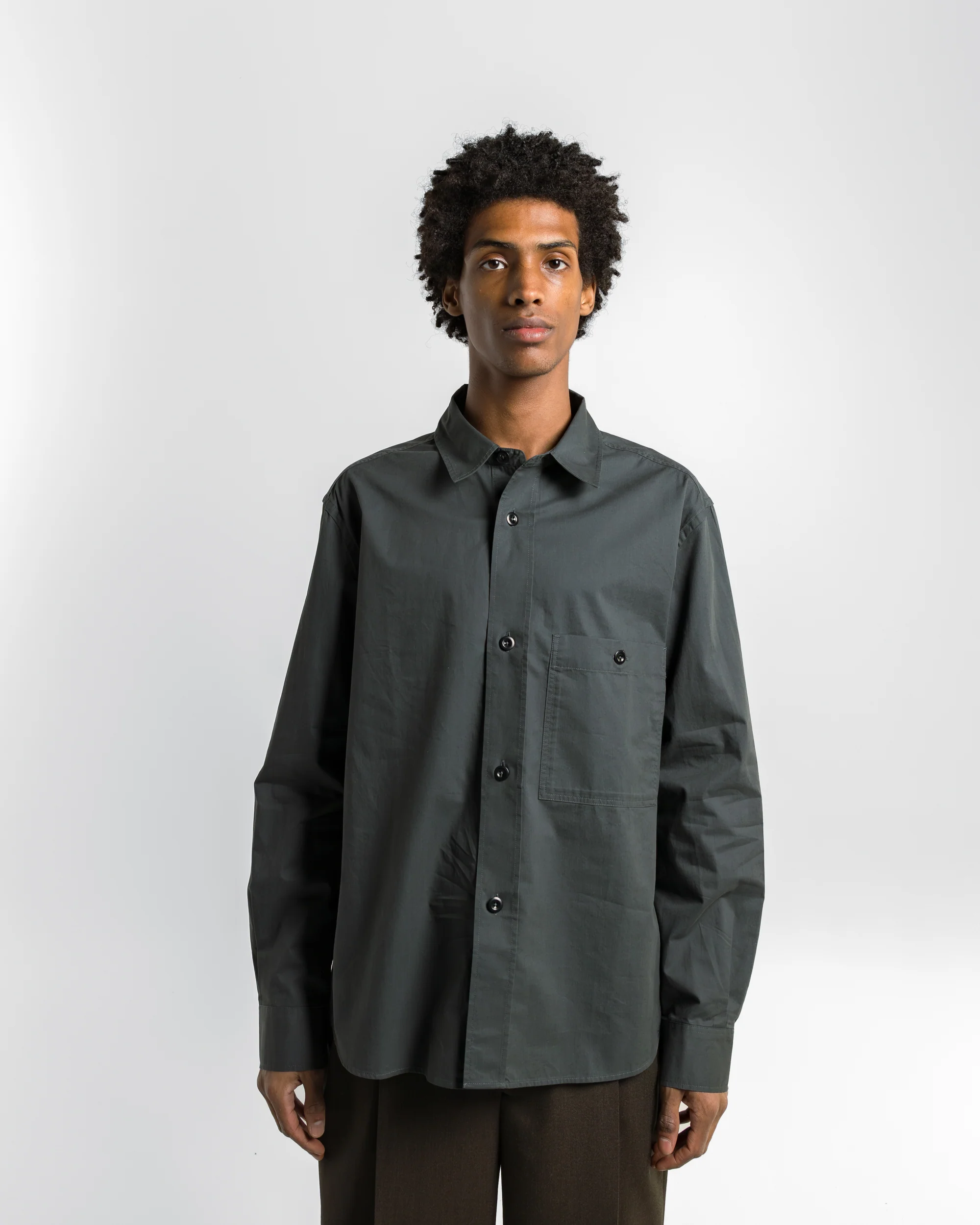 Overall Shirt - Algae Lightweight Brushed Cotton - Image 2