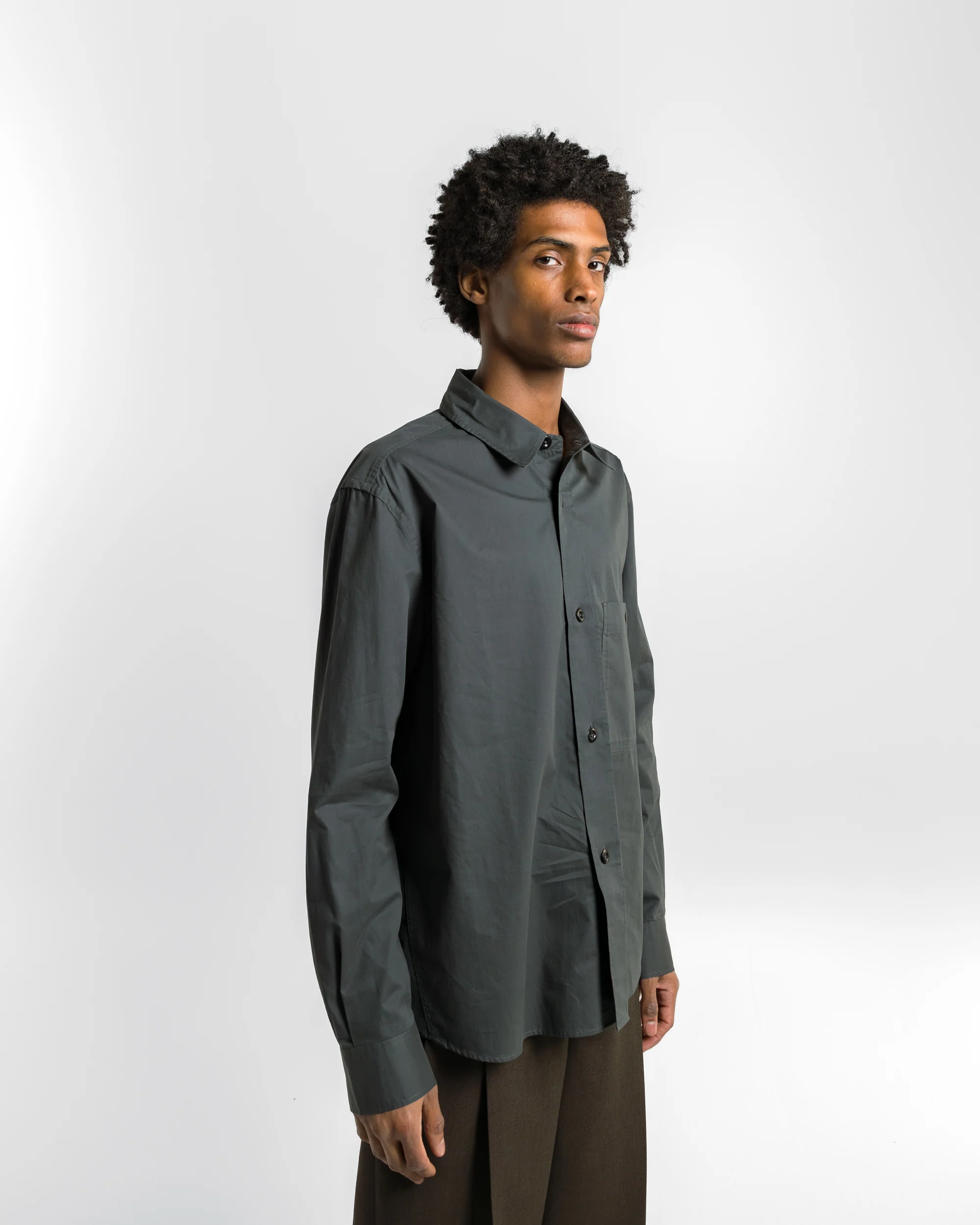 Overall Shirt - Algae Lightweight Brushed Cotton - Image 3