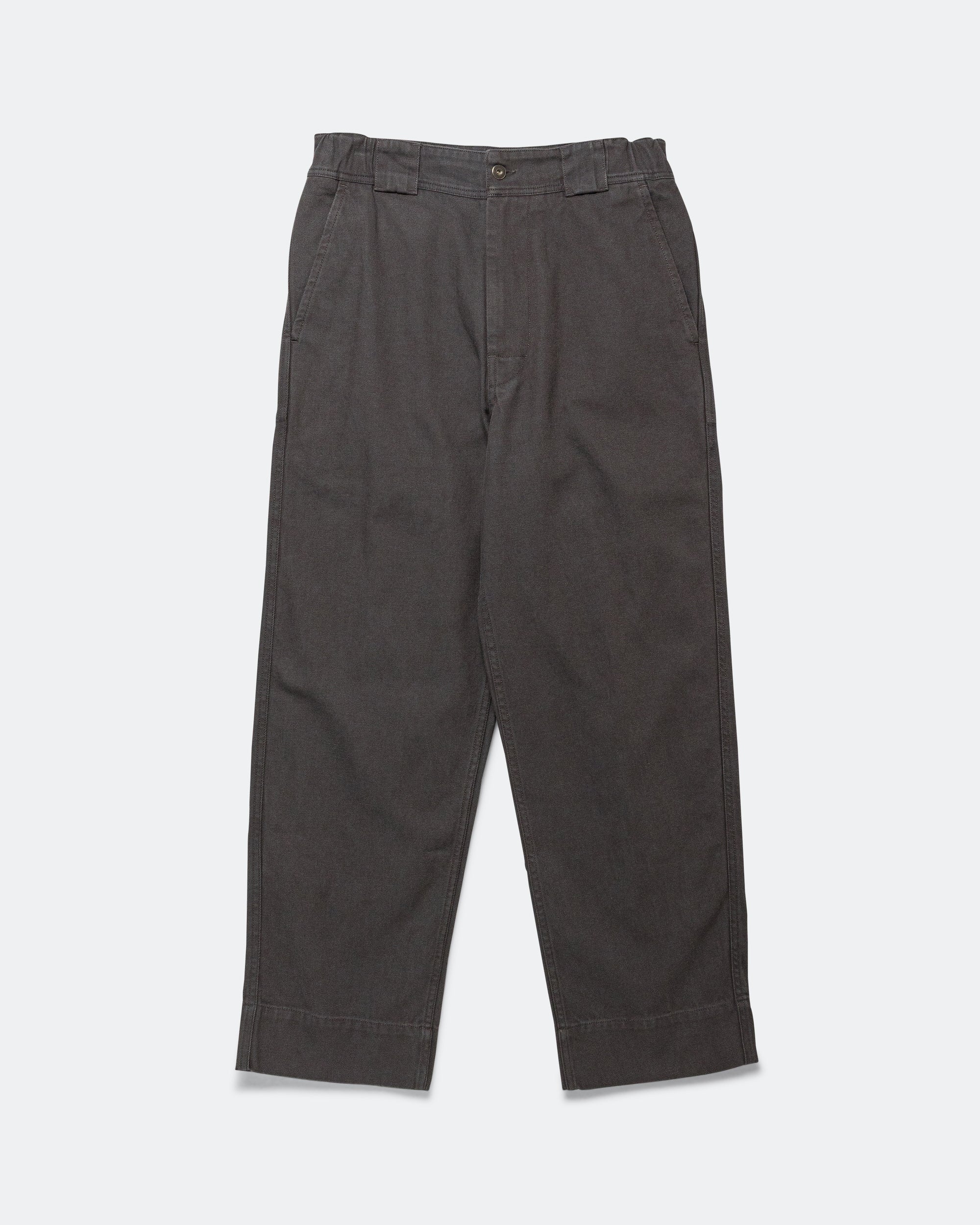 Sports Trousers - Graphite Cotton Wool Drill