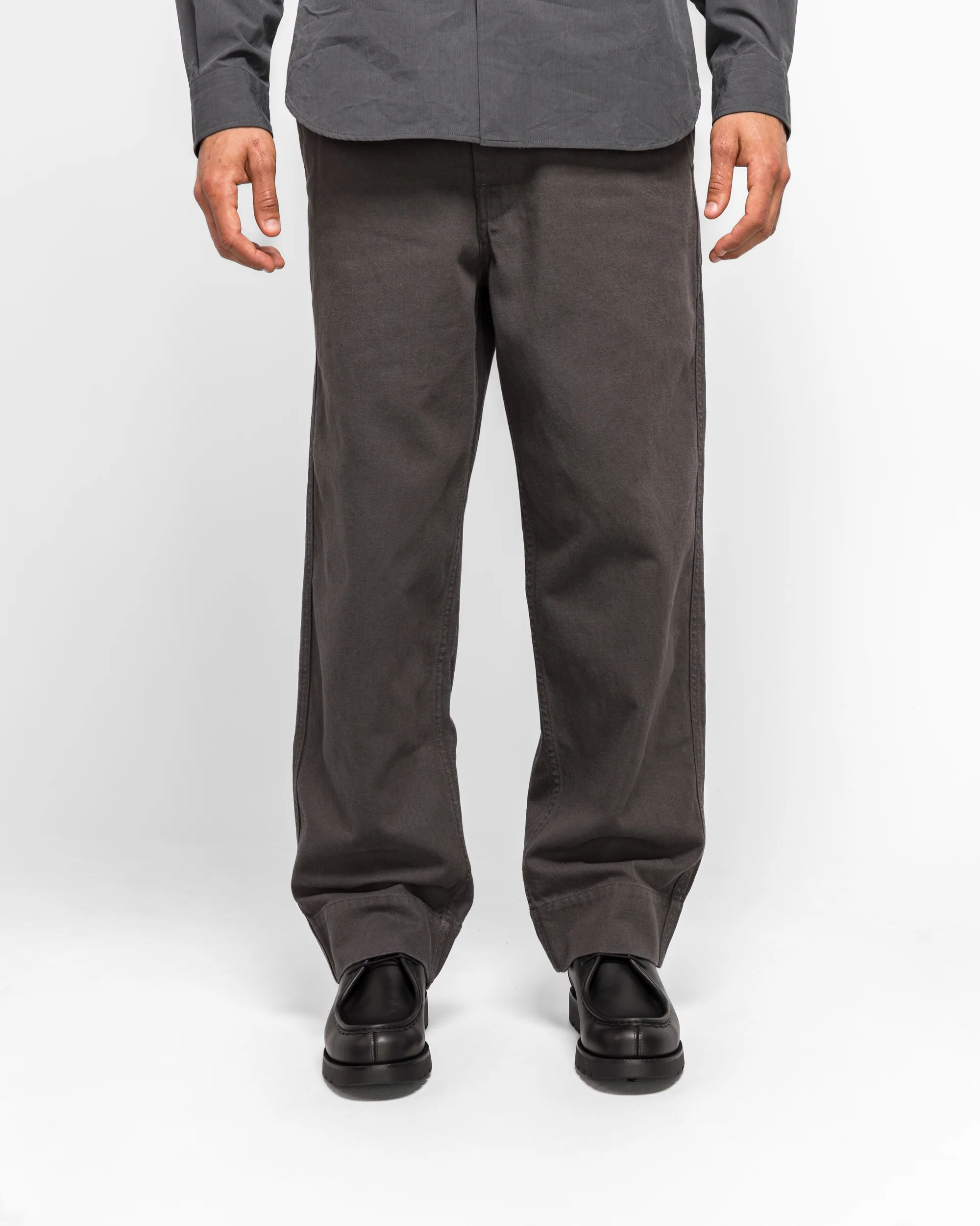 Sports Trousers - Graphite Cotton Wool Drill - Image 2