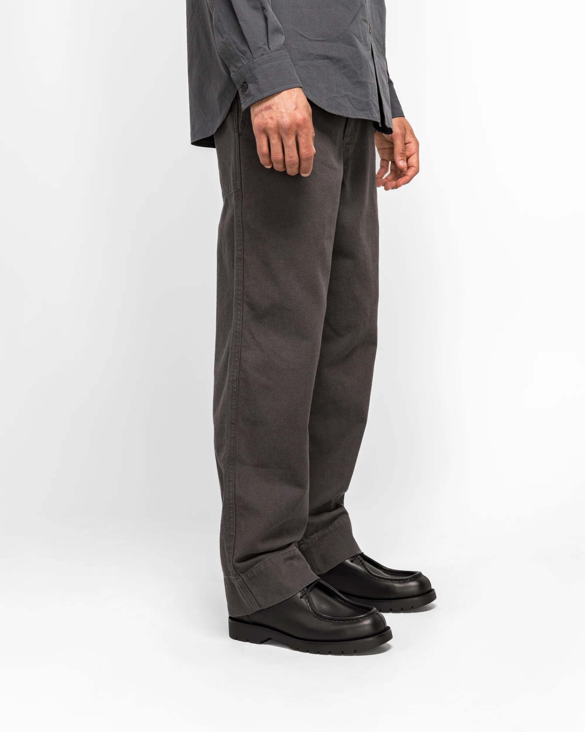 Sports Trousers - Graphite Cotton Wool Drill - Image 3