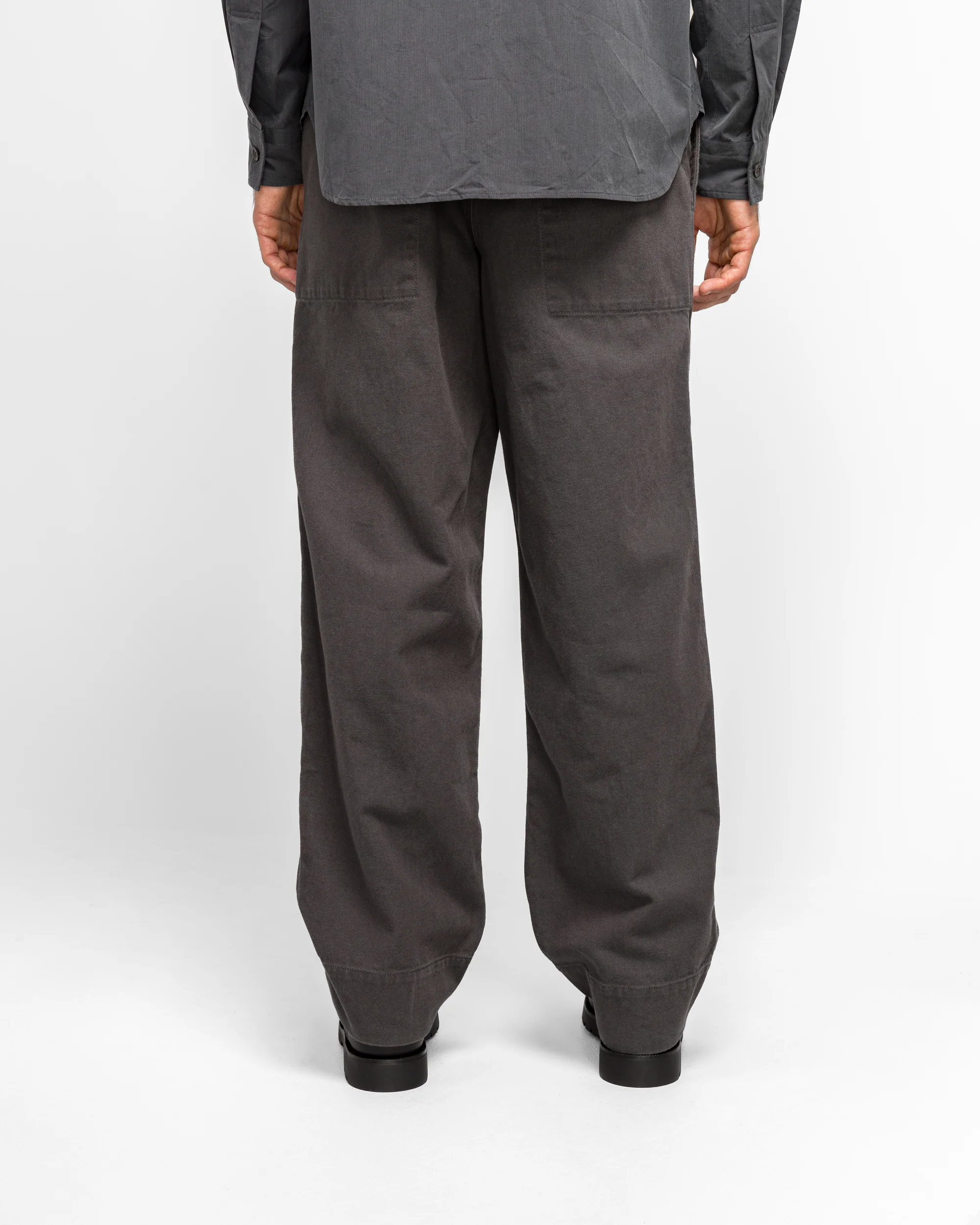 Sports Trousers - Graphite Cotton Wool Drill - Image 4