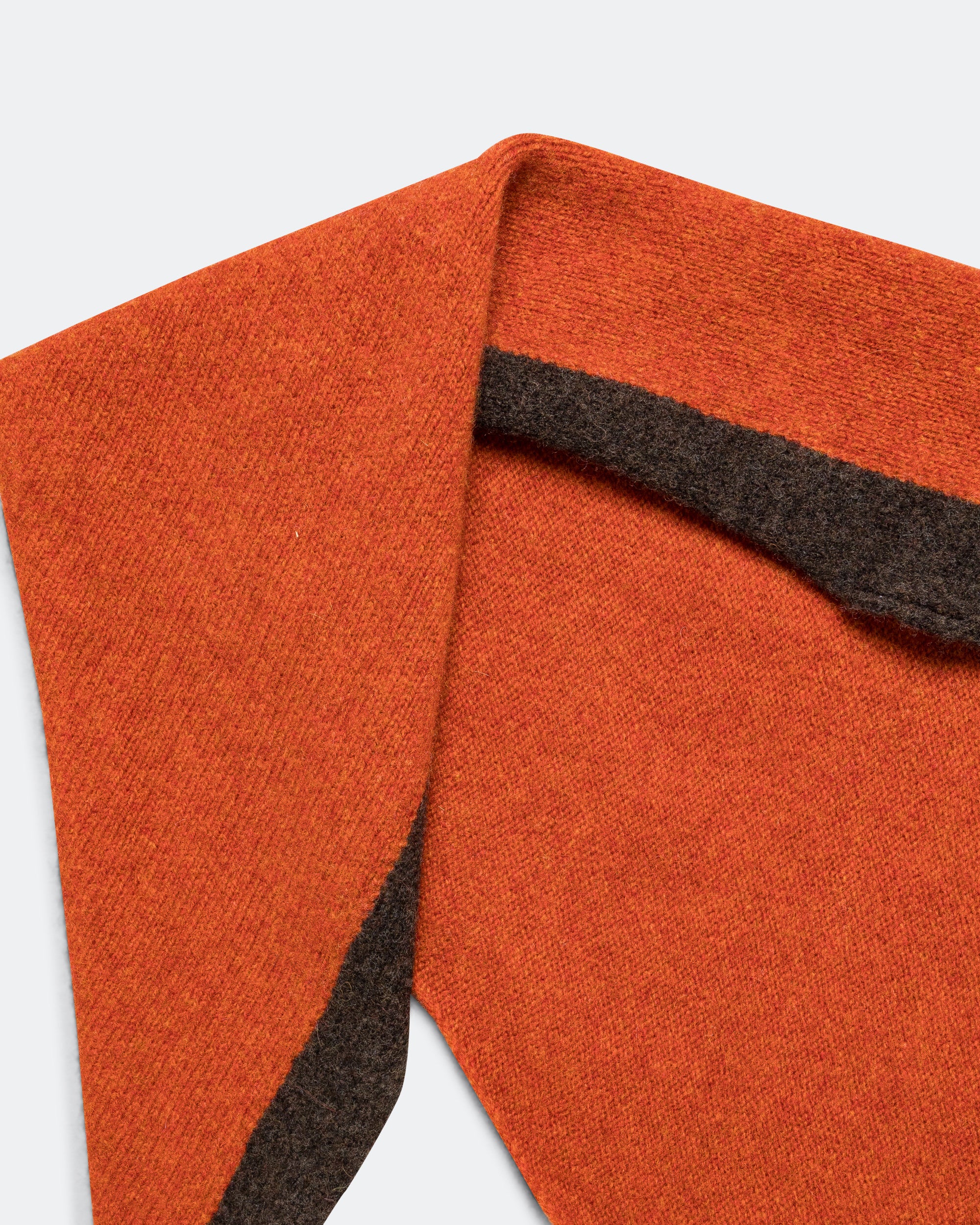 Tipped Scout Scarf - Cocoa/Ember Lambswool - Image 5