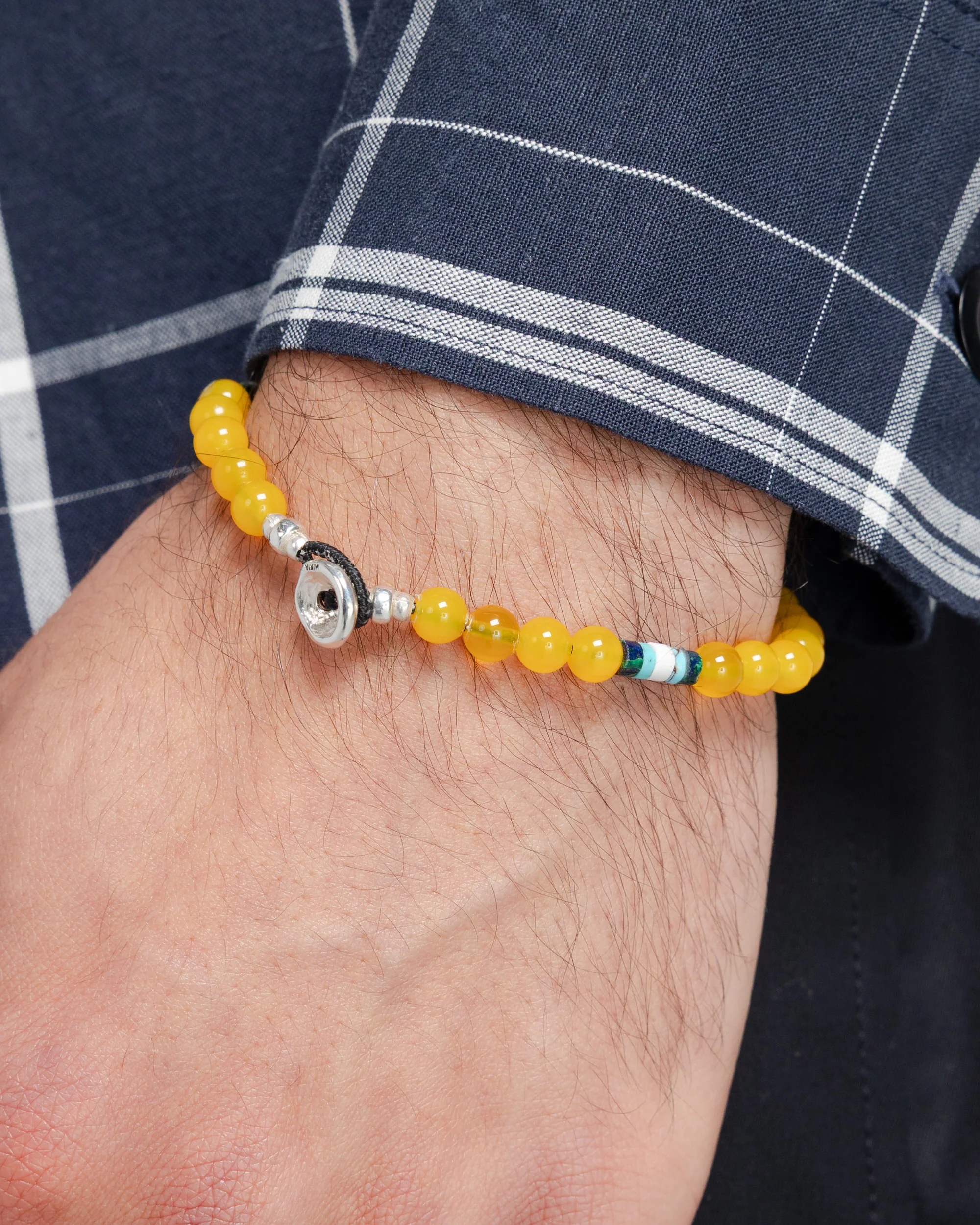 6mm Bracelet x UP THERE - Chalcedony/925 Silver - Image 2