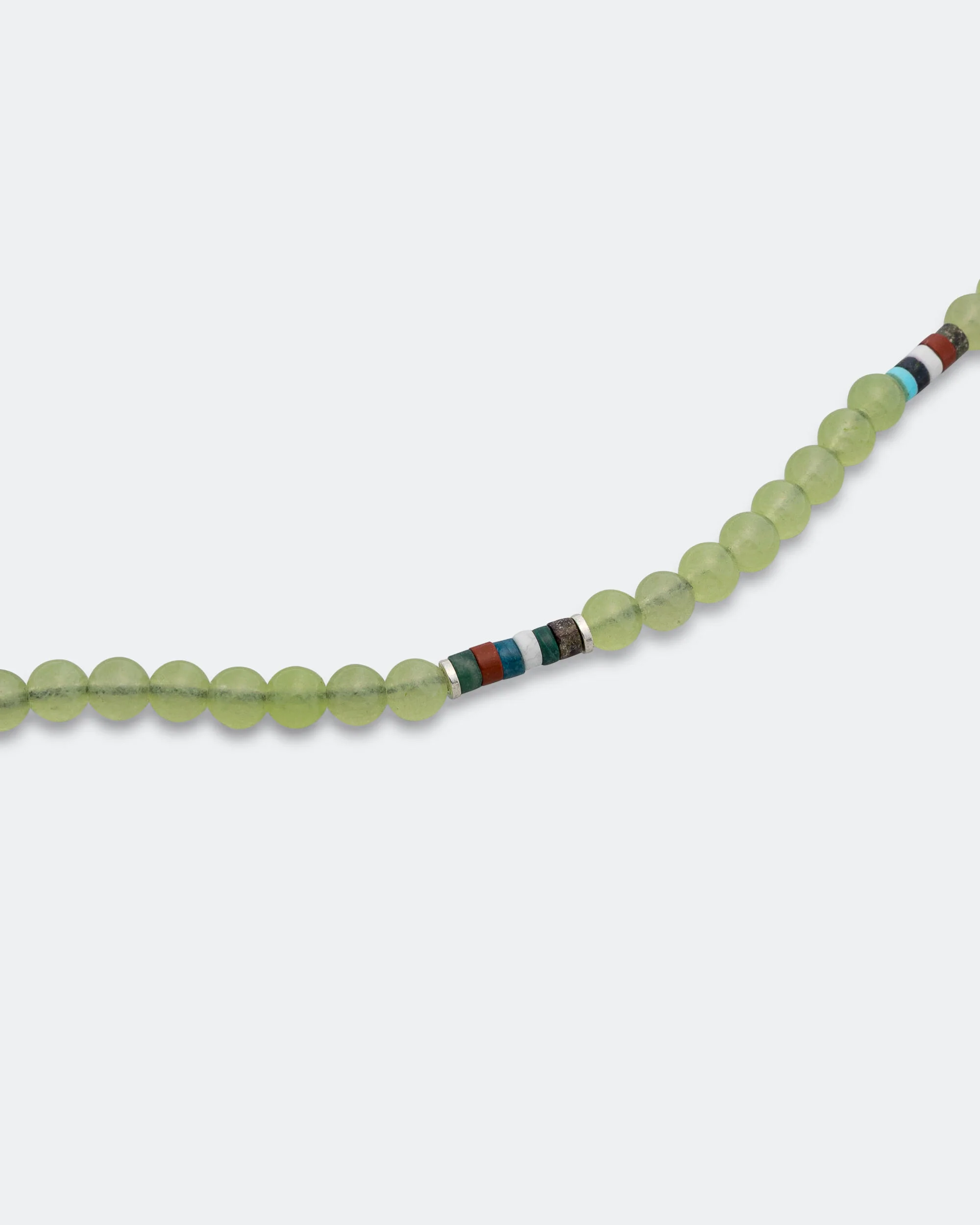 6mm Bracelet x UP THERE - Green Jade/925 Silver - Image 3