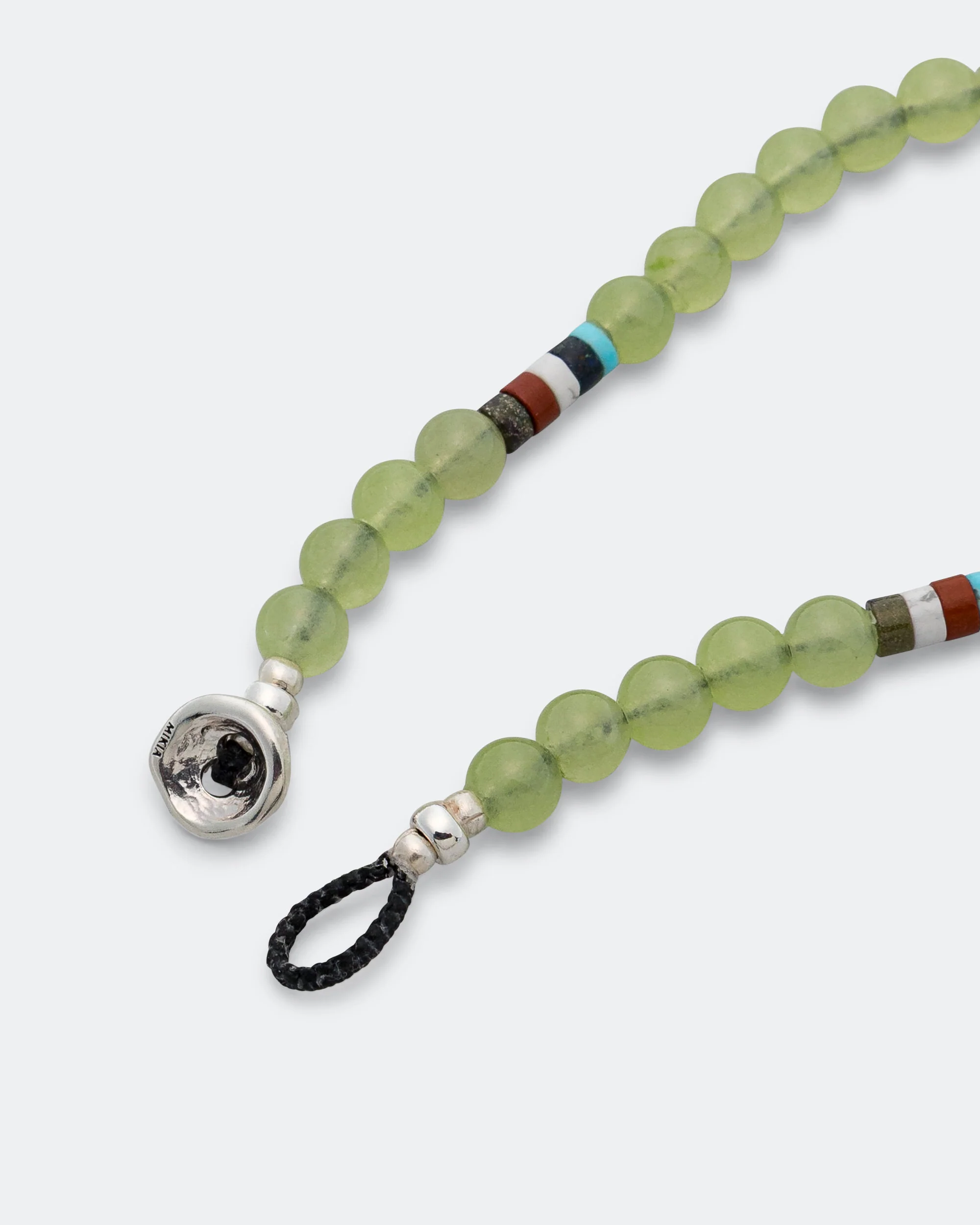 6mm Bracelet x UP THERE - Green Jade/925 Silver - Image 4