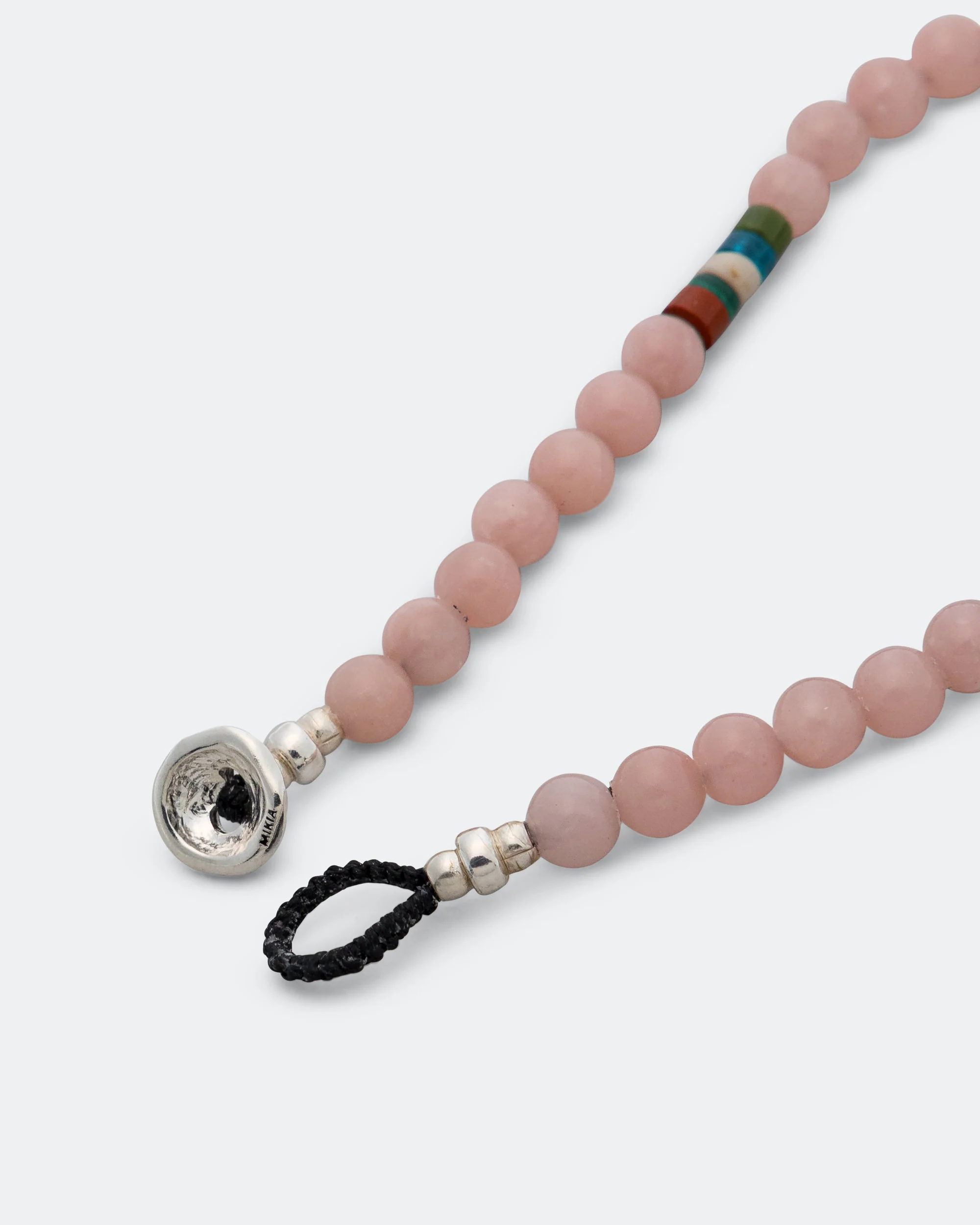 6mm Bracelet x UP THERE - Pink Soap Stone/925 Silver - Image 4