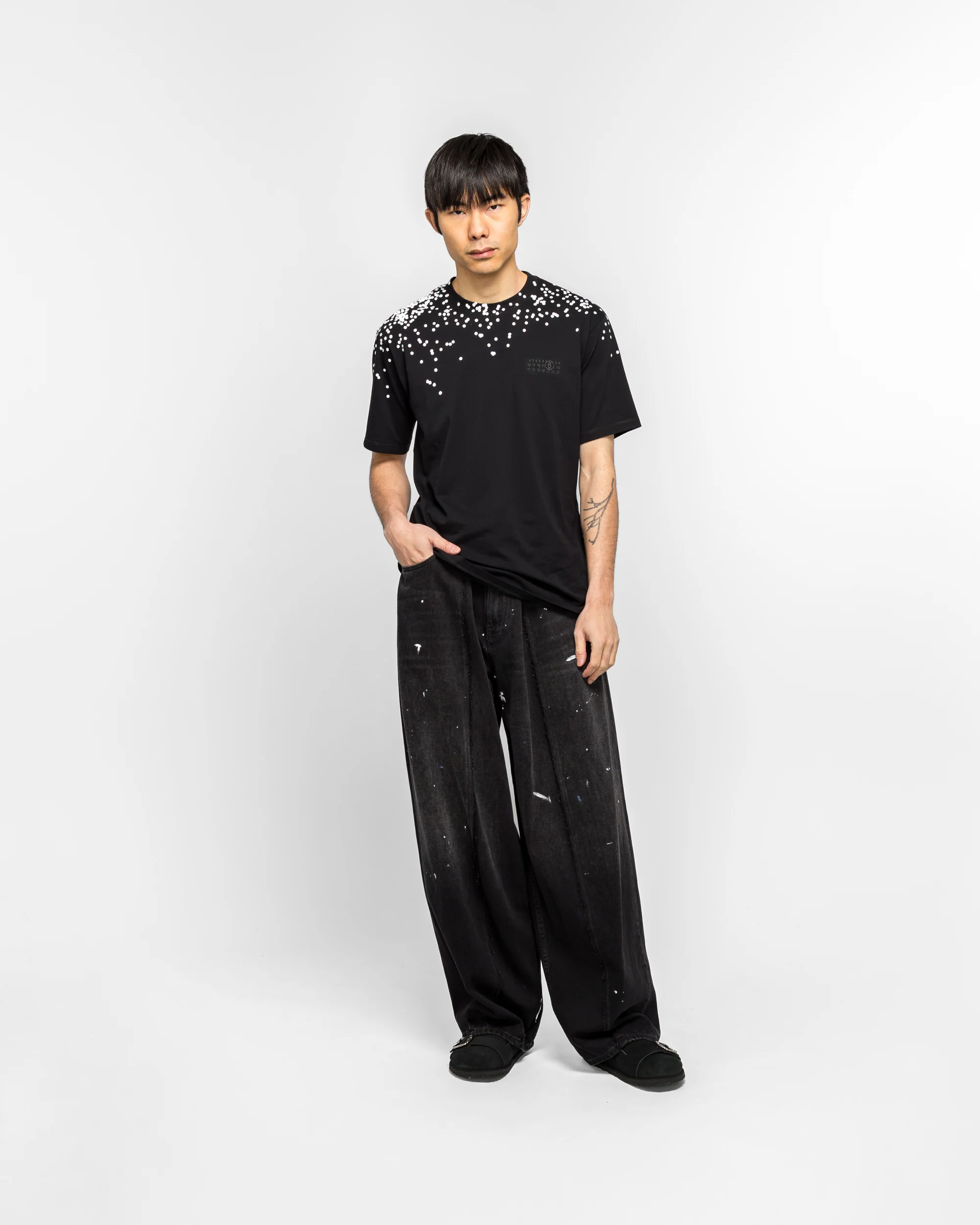 5 Pocket Denim Pants - Black Denim - Image 6