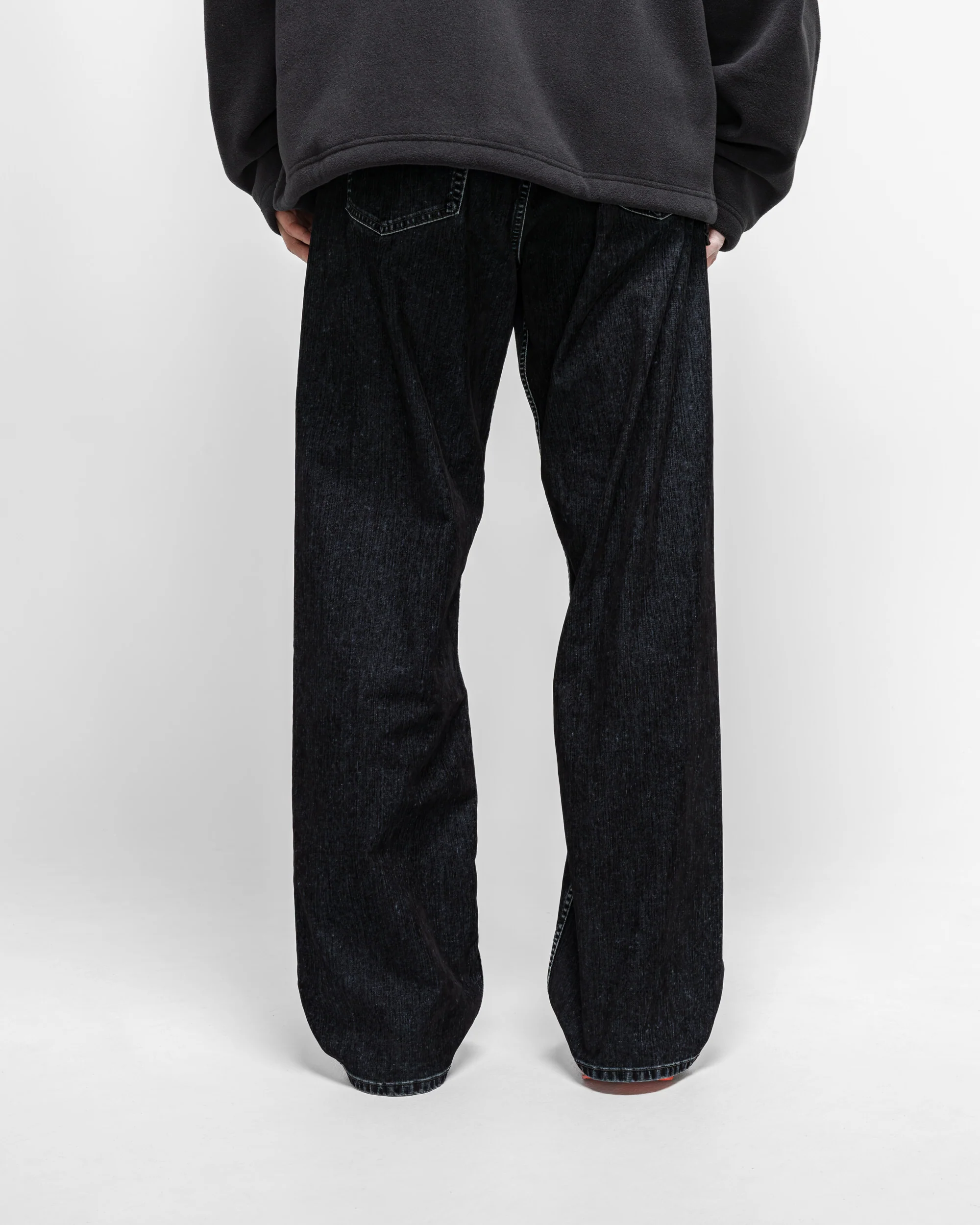 5 Pocket Denim Trousers - Black Denim - Image 4
