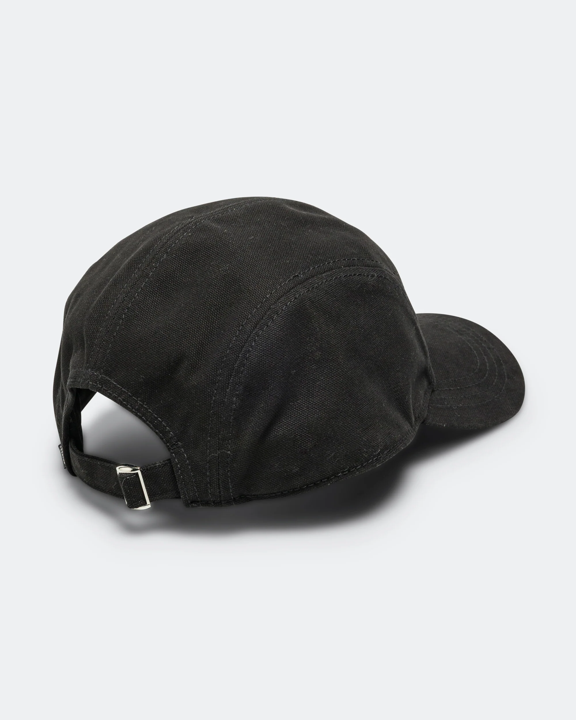 Cotton Canvas 5-Panel Cap - Black - Image 3