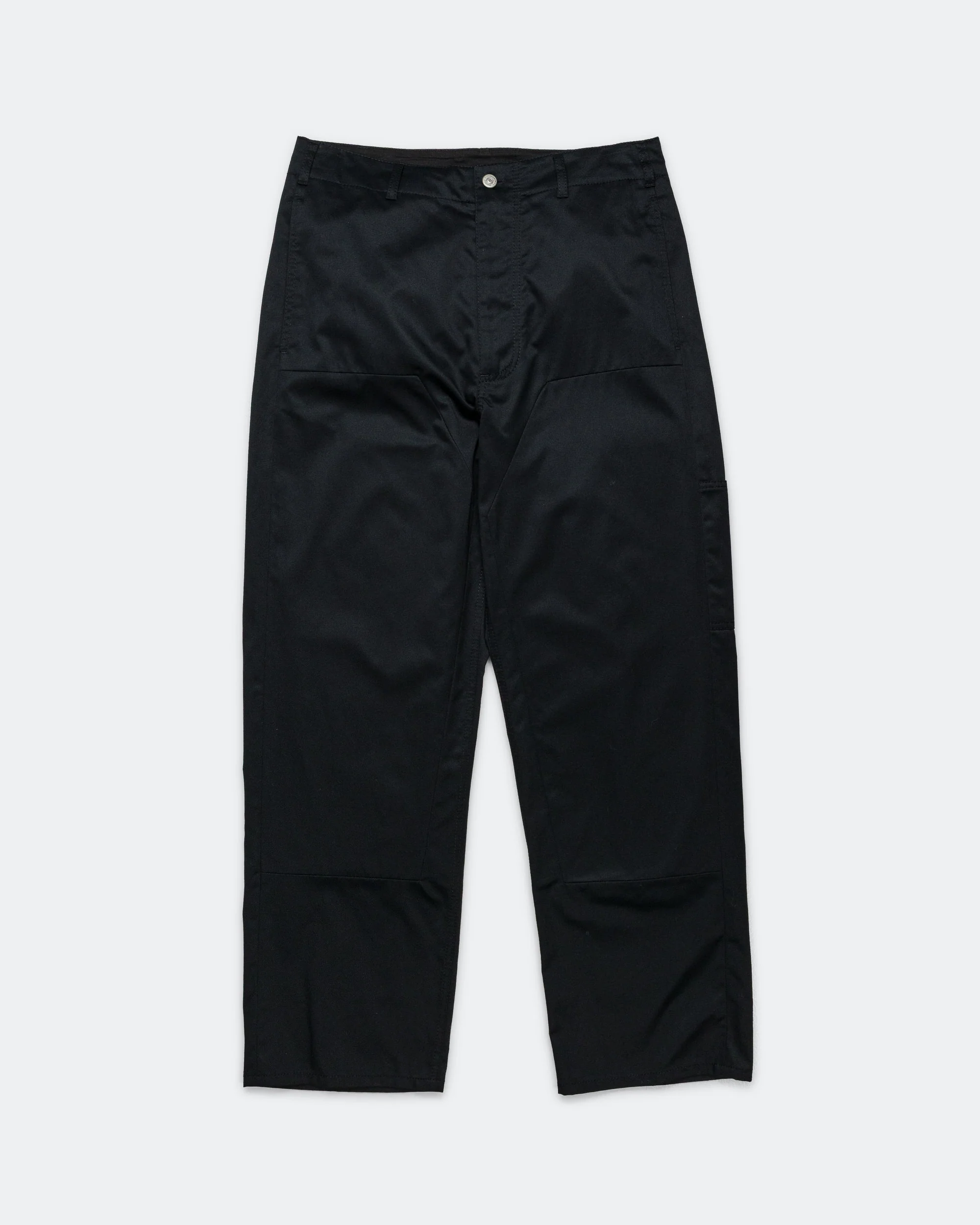 Light Cotton Twill Trousers - Black