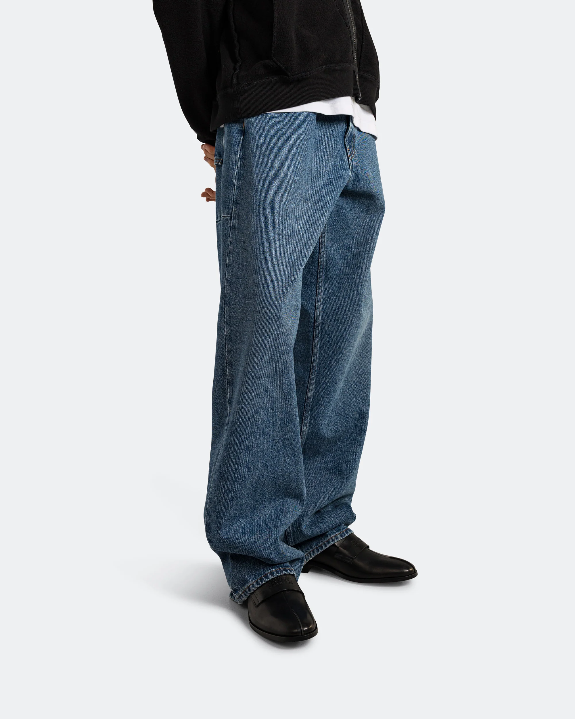 5 Pocket Denim Pants - Medium Blue - Image 3