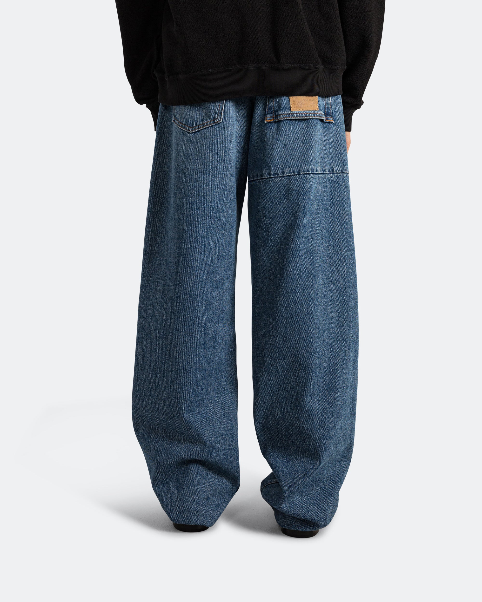 5 Pocket Denim Pants - Medium Blue - Image 4