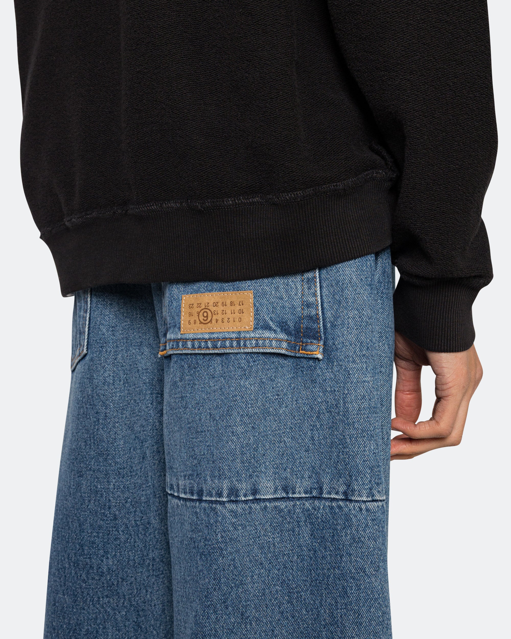 5 Pocket Denim Pants - Medium Blue - Image 5