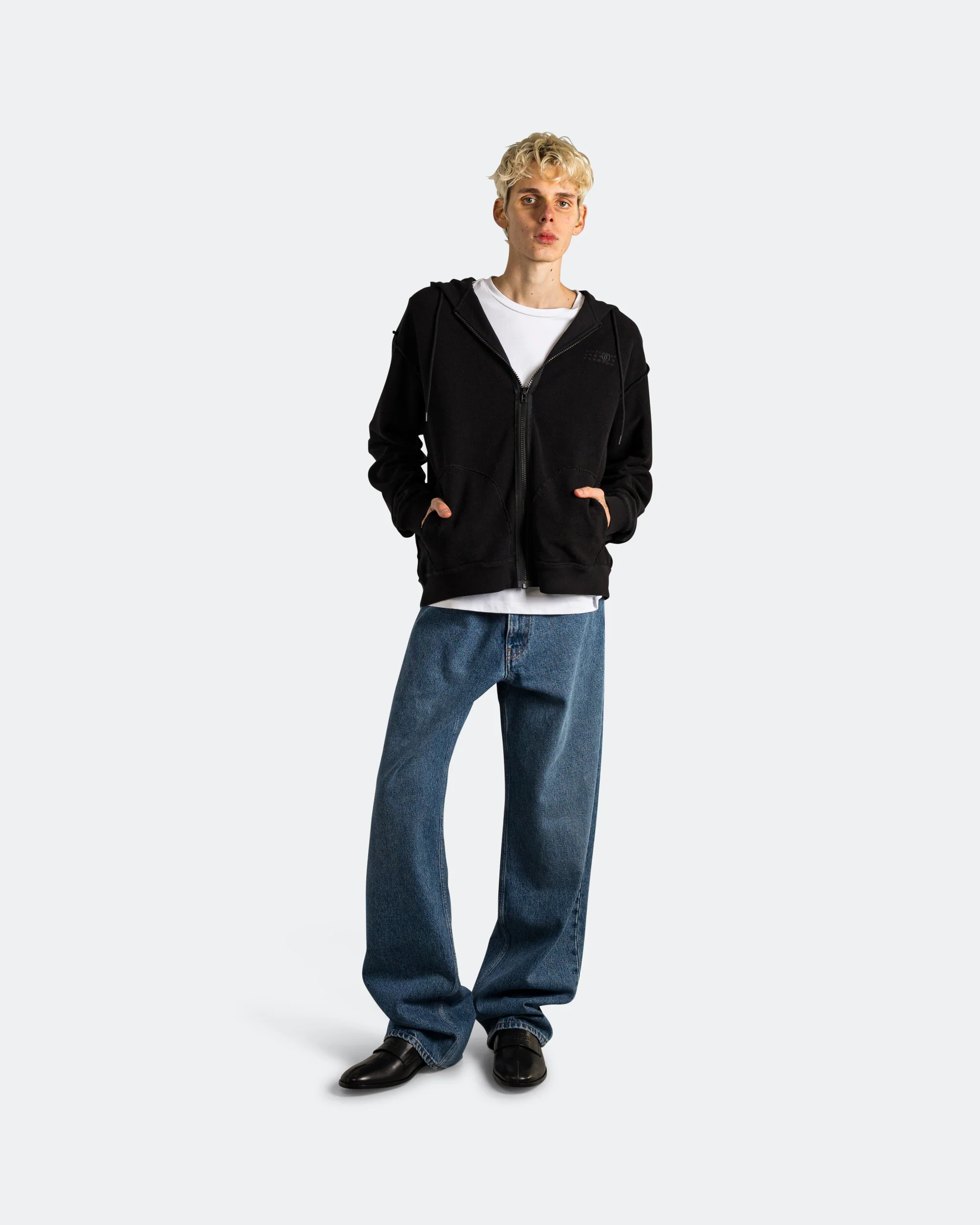 5 Pocket Denim Pants - Medium Blue - Image 6
