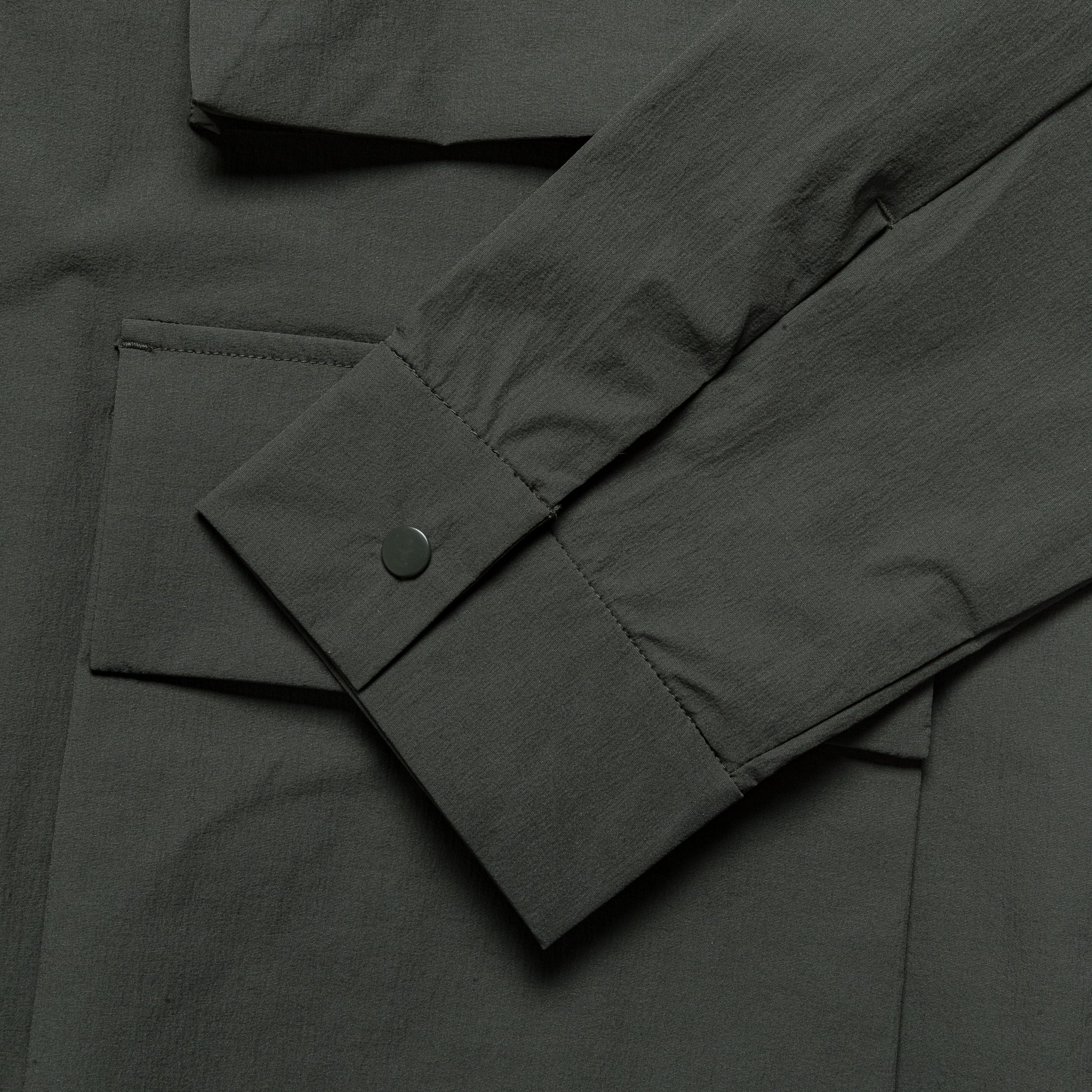 Mads Travel Light Overshirt - Black Olive - Image 4