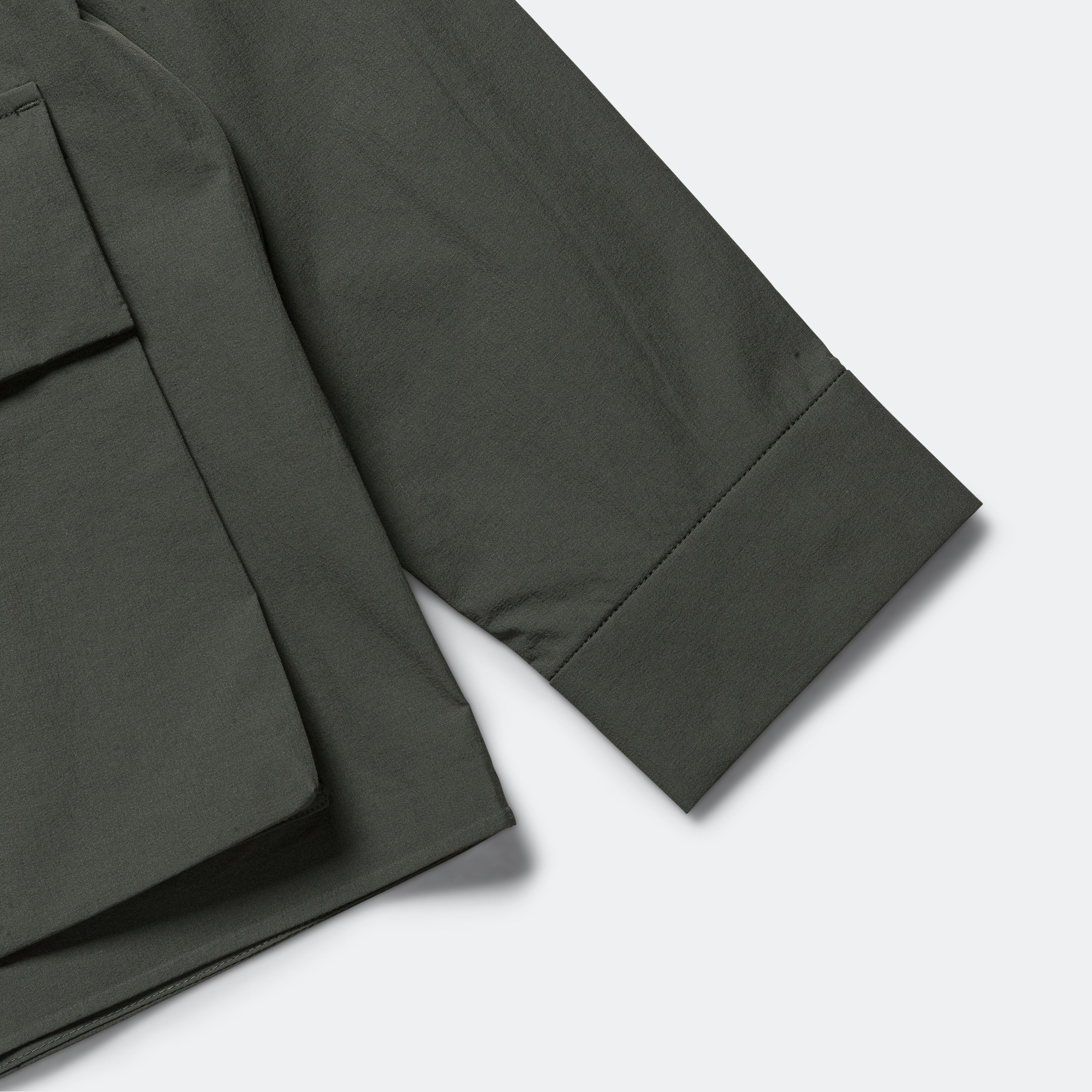 Mads Travel Light Overshirt - Black Olive - Image 5