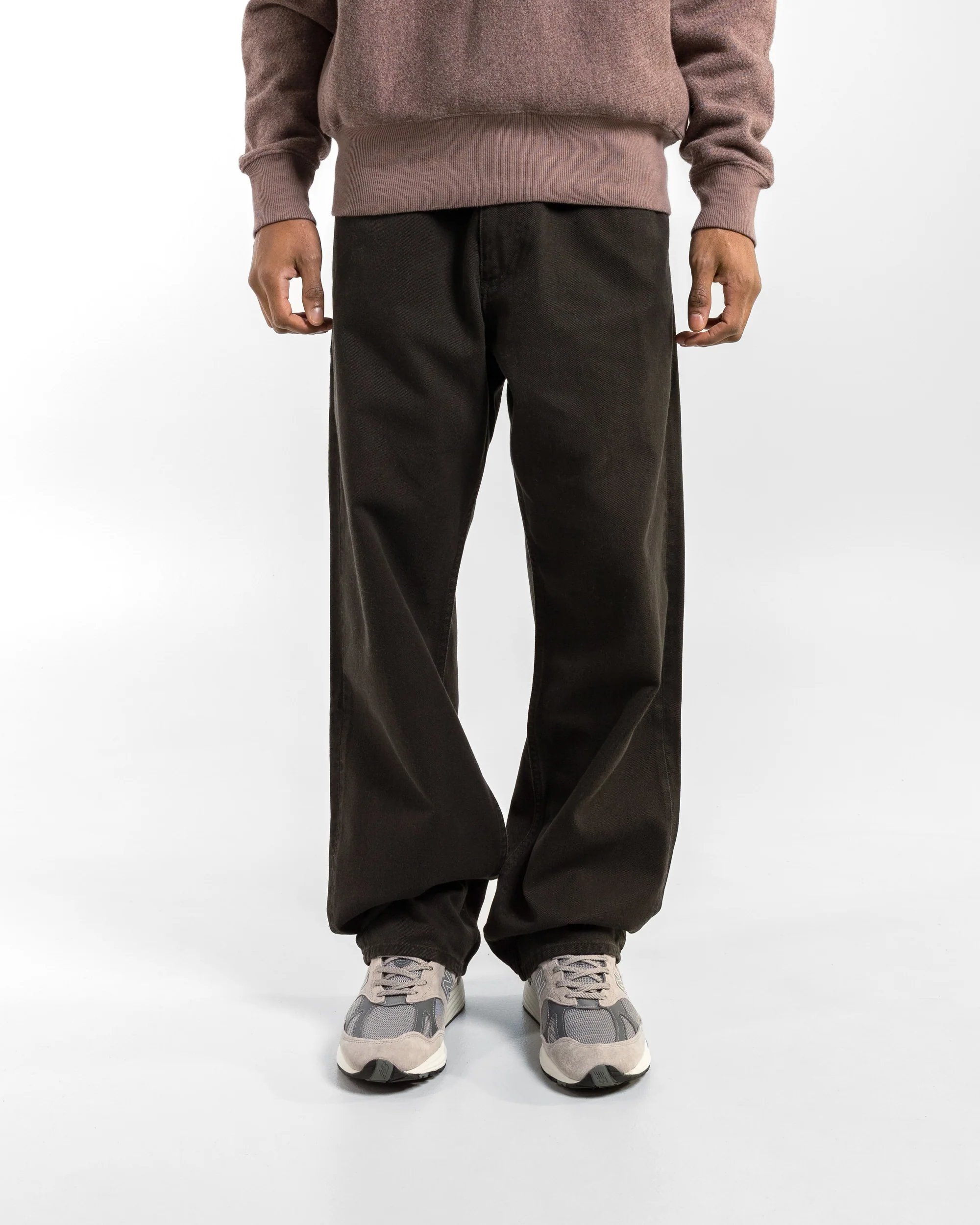 Mogens Relaxed 5 Pocket Heavy Twill - Black - Image 2