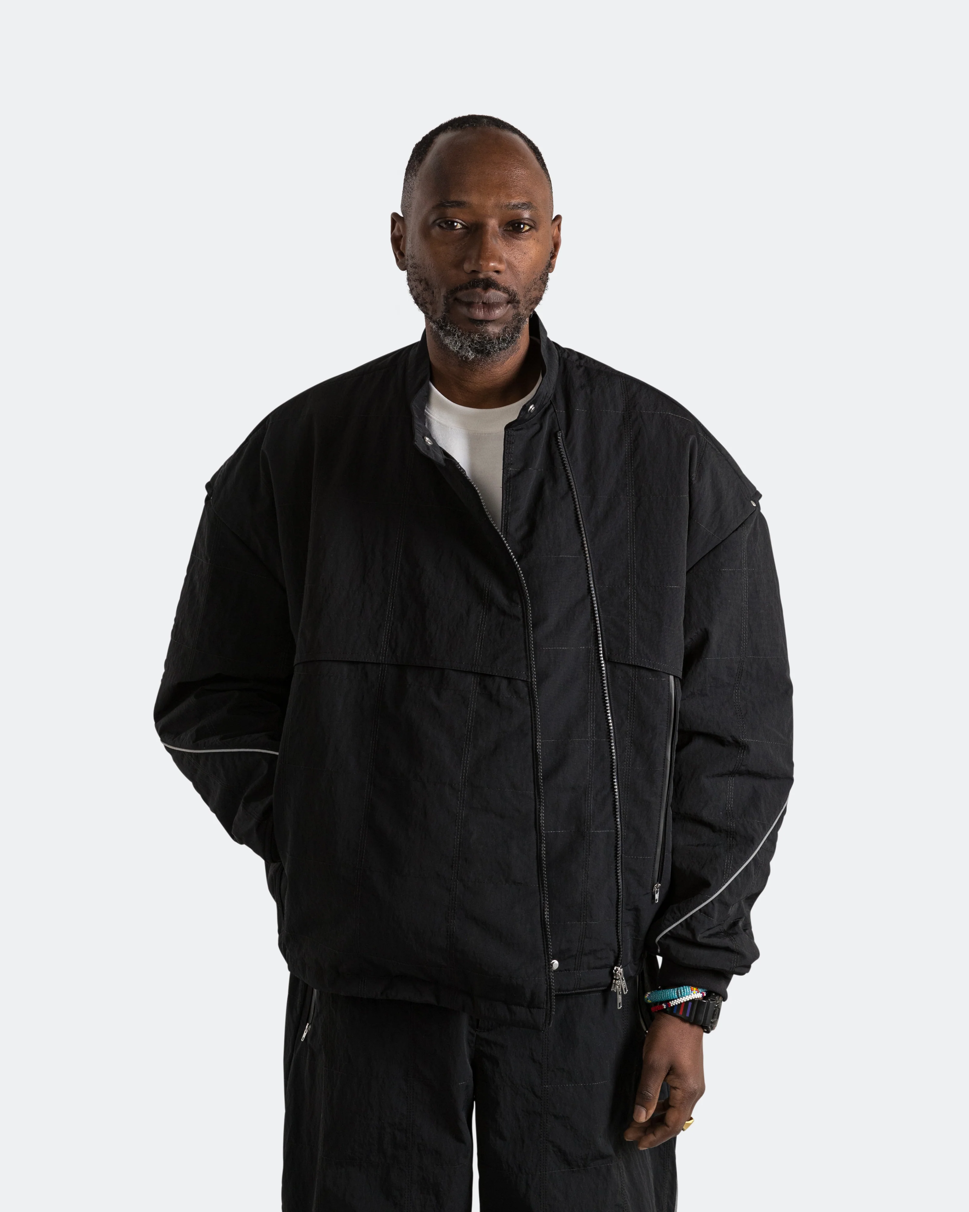 Motor Ave Racer Jacket - Black - Image 2