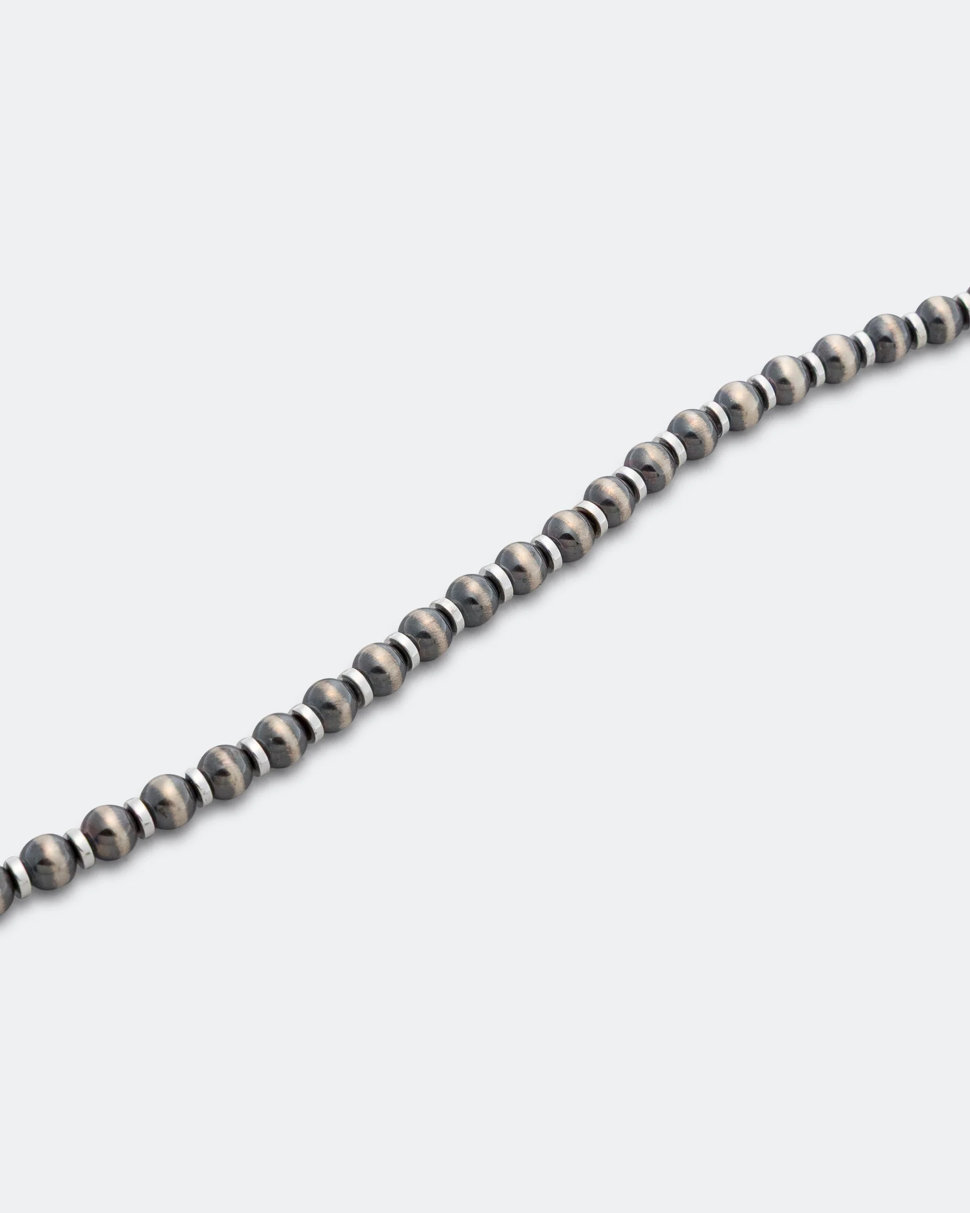 Navajo Pearl 5mm Bracelet - 925 Silver - Image 3