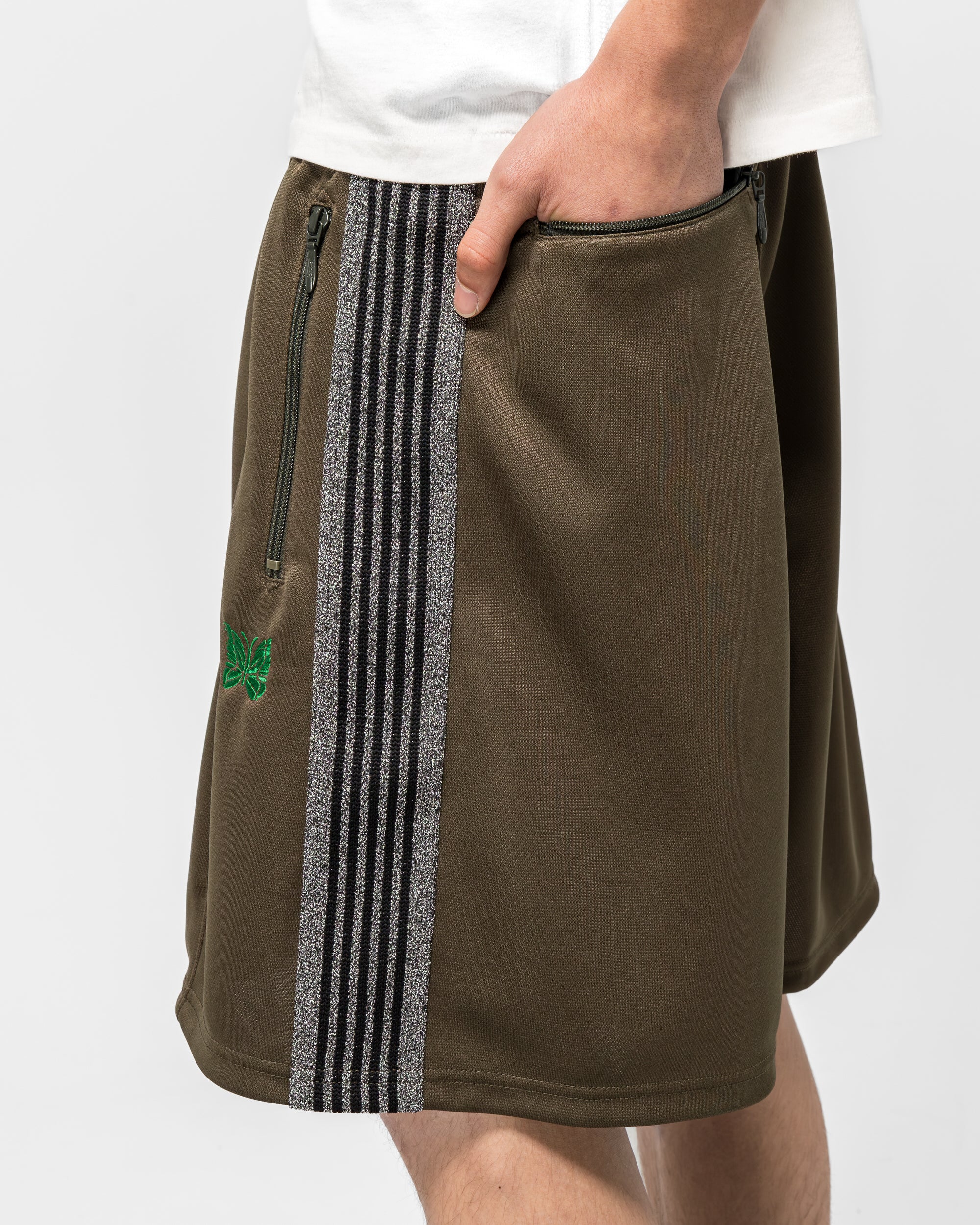 H.D. Track Short x UP THERE - Olive - Image 2