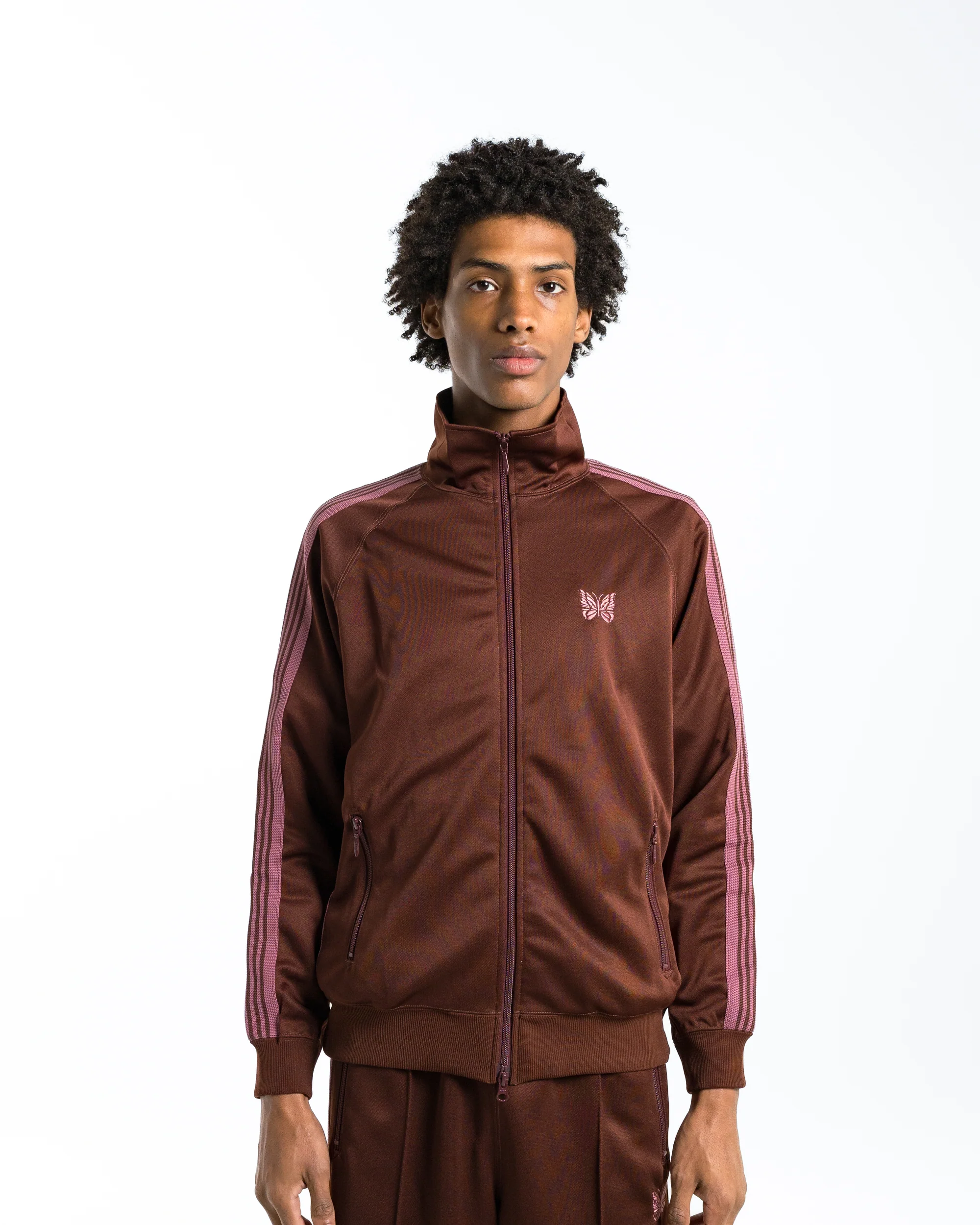 Track Jacket - Brown Poly Smooth - Image 2
