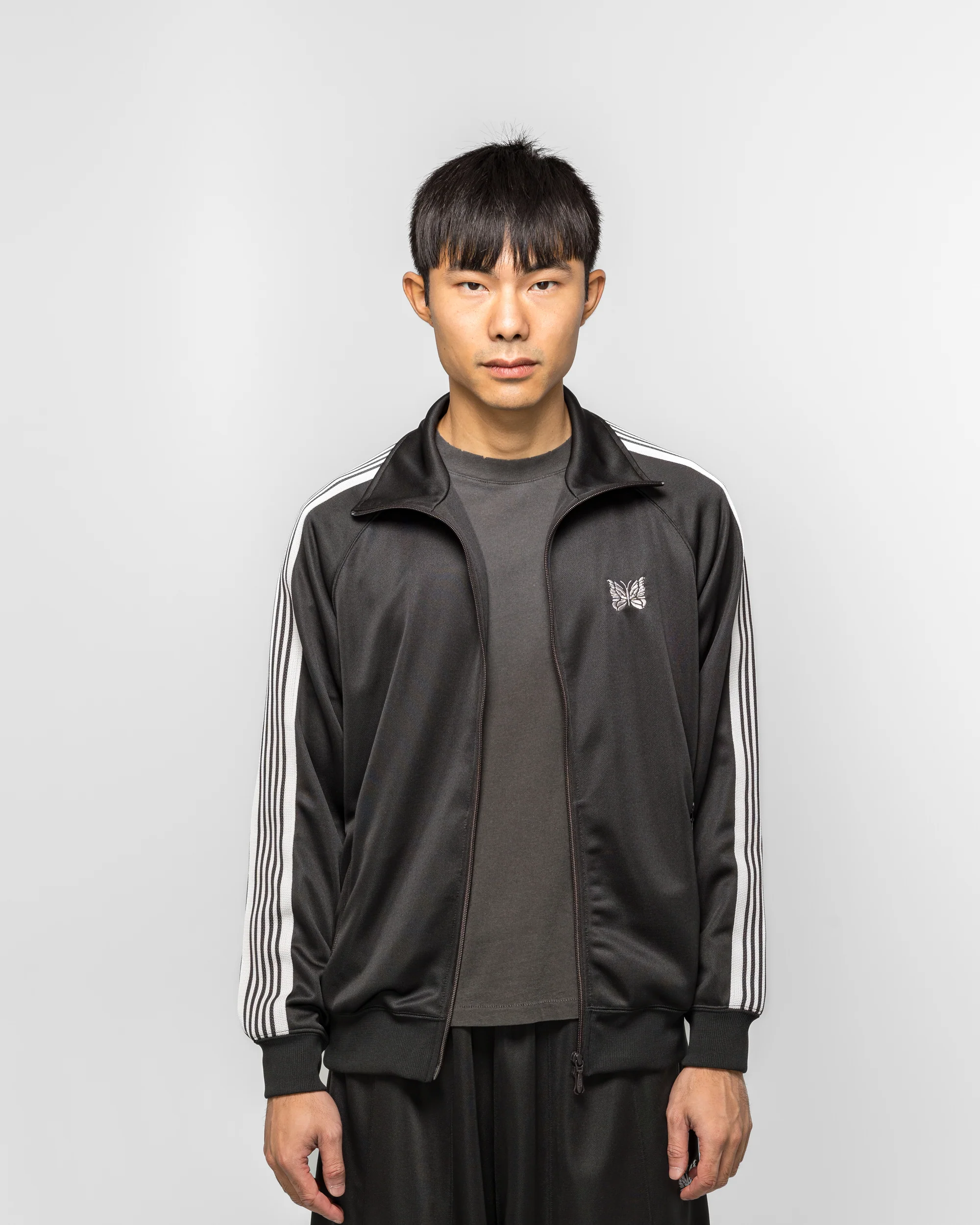 Track Jacket - Charcoal Poly Smooth - Image 2