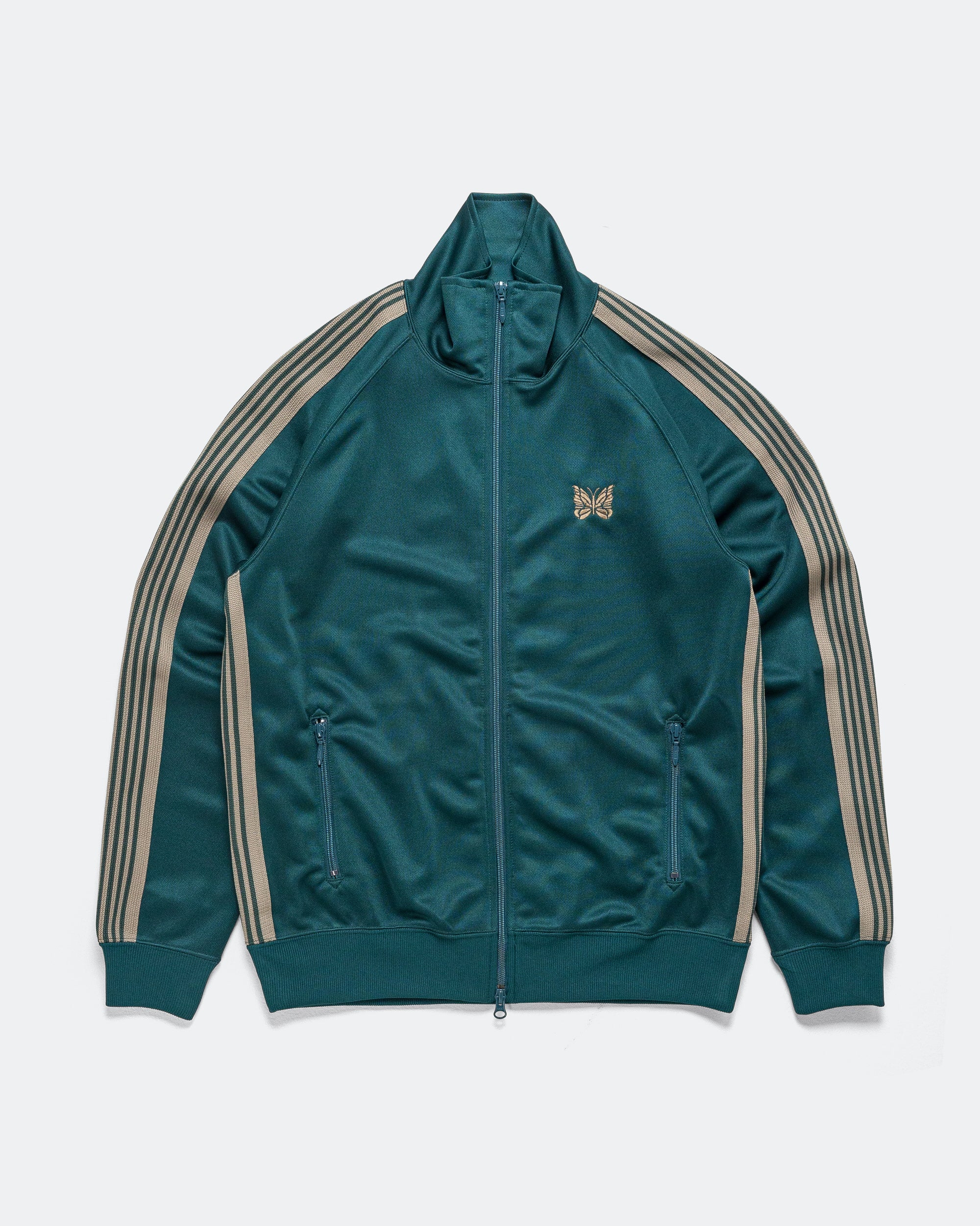Track Jacket - Green Poly Smooth