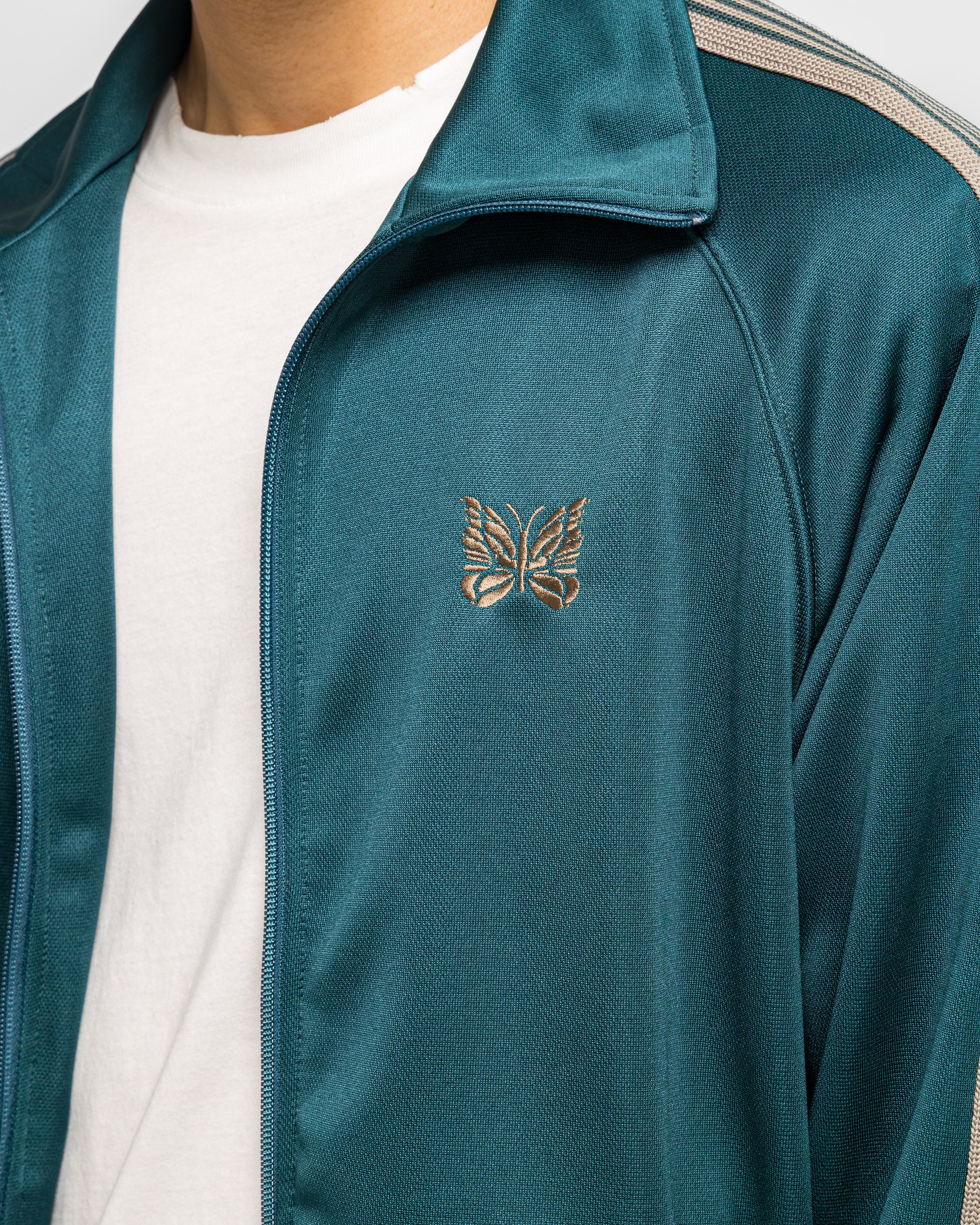 Track Jacket - Green Poly Smooth - Image 5