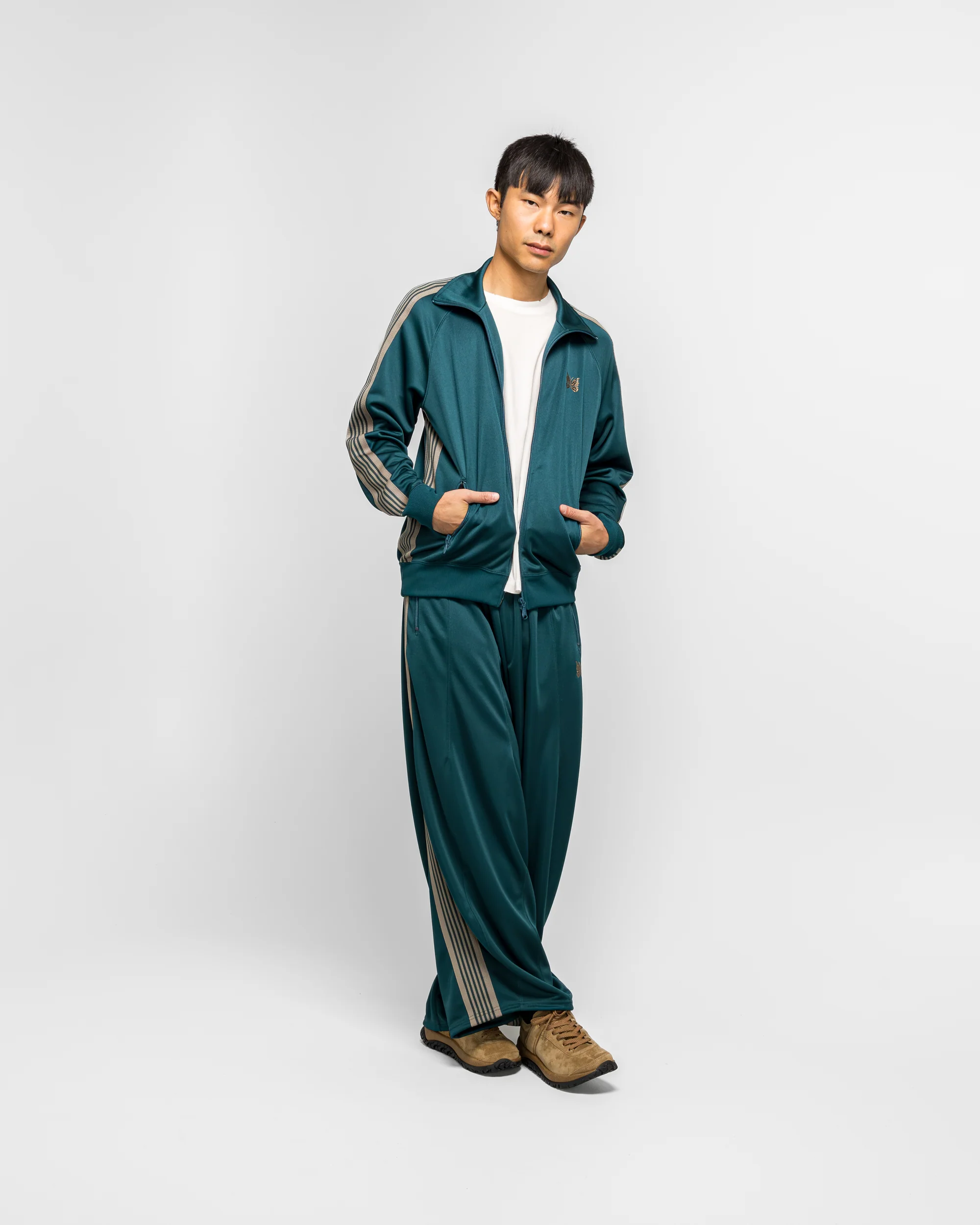 Track Jacket - Green Poly Smooth - Image 6
