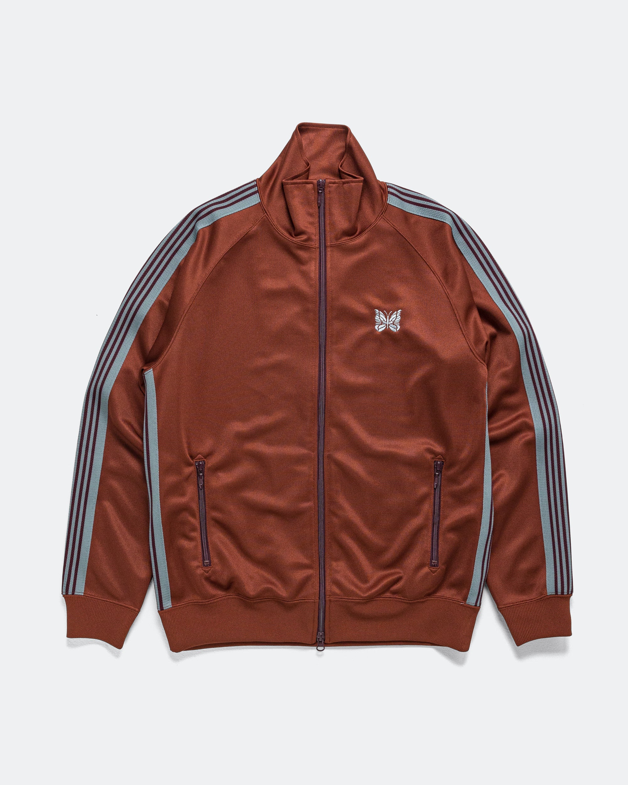 Track Jacket - Rust Poly Smooth