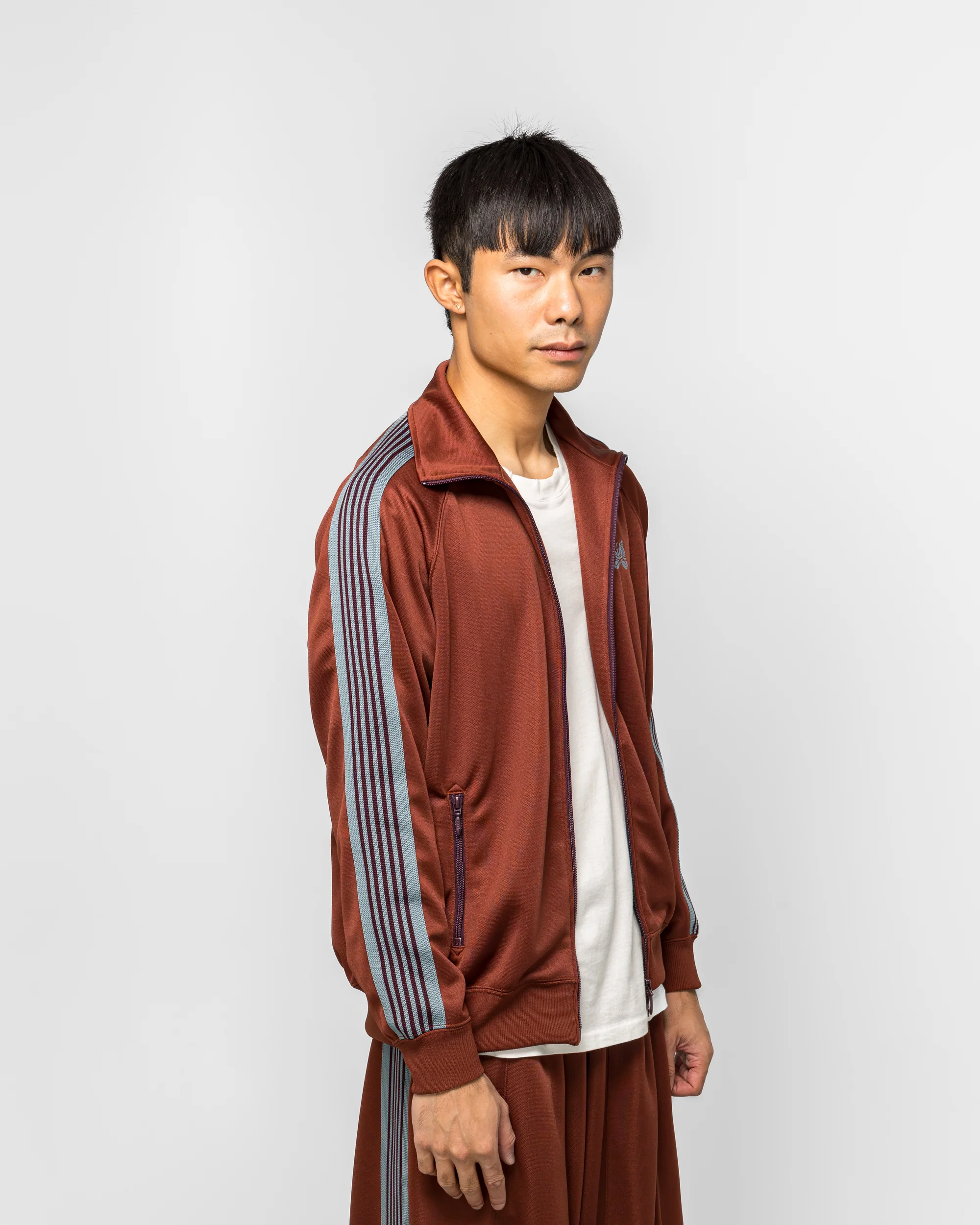 Track Jacket - Rust Poly Smooth - Image 3