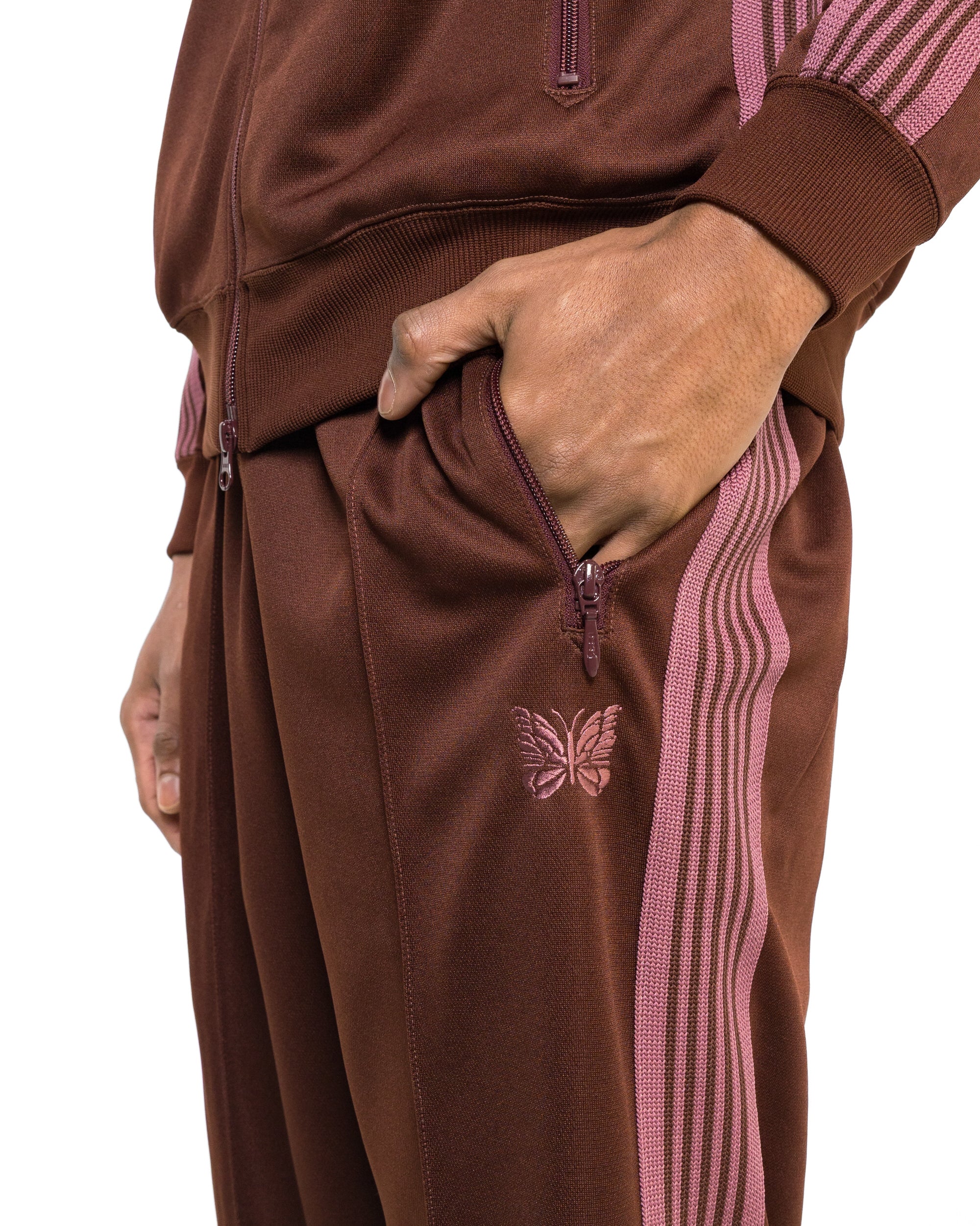 Track Pant - Brown Poly Smooth - Image 5