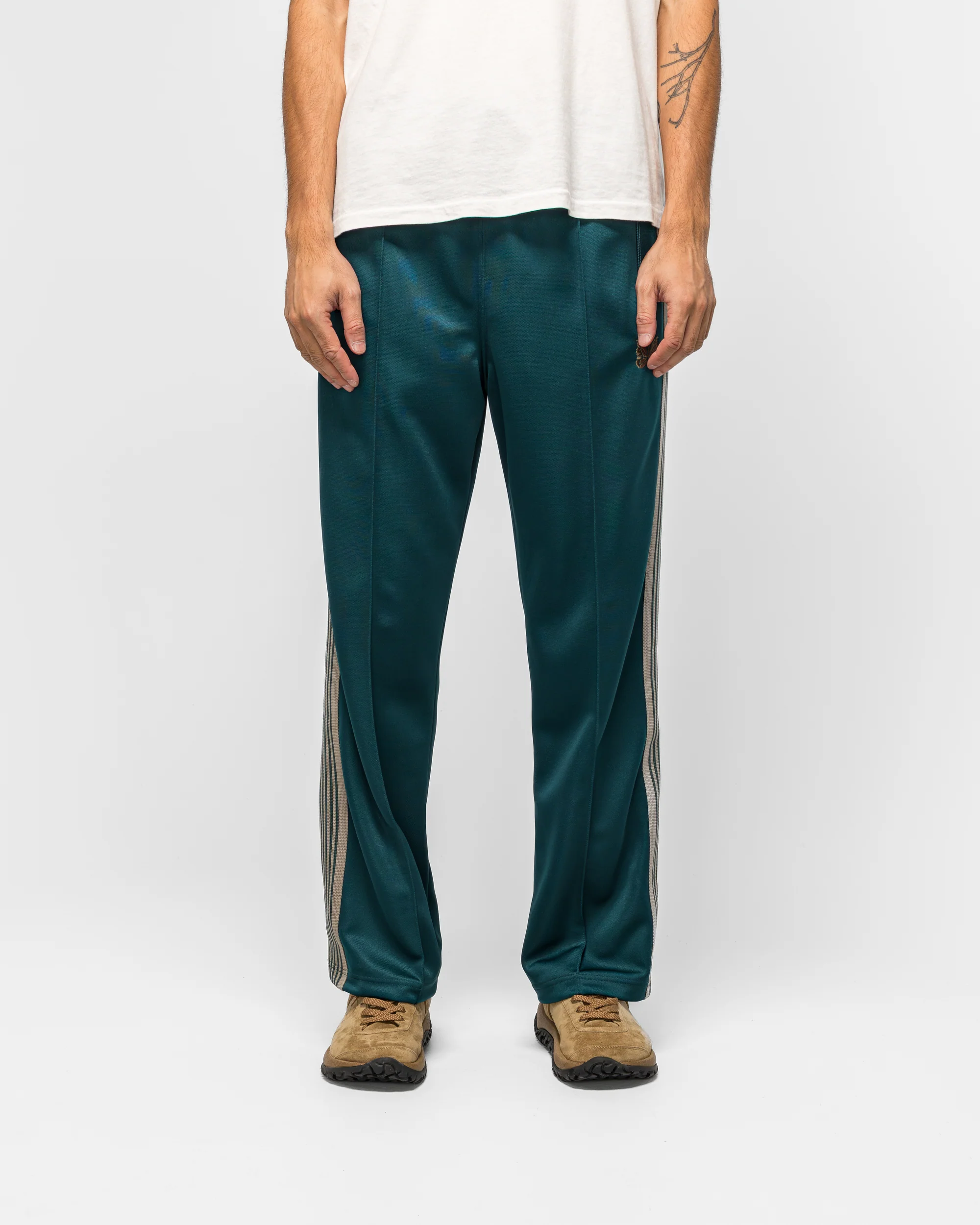 Track Pant - Green Poly Smooth - Image 2
