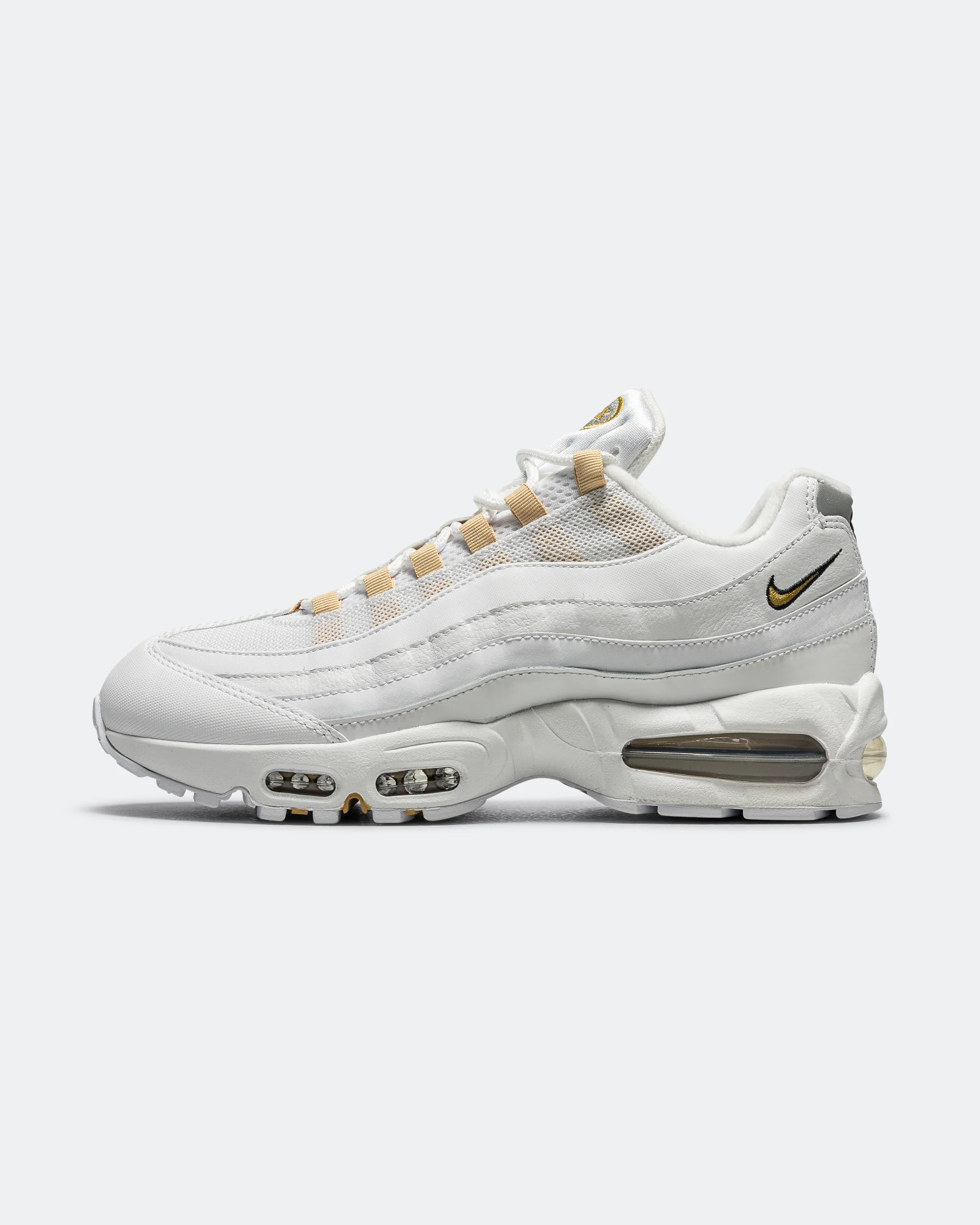 Air Max 95 Big Bubble - White/Metallic Gold-Black-Pearl Grey