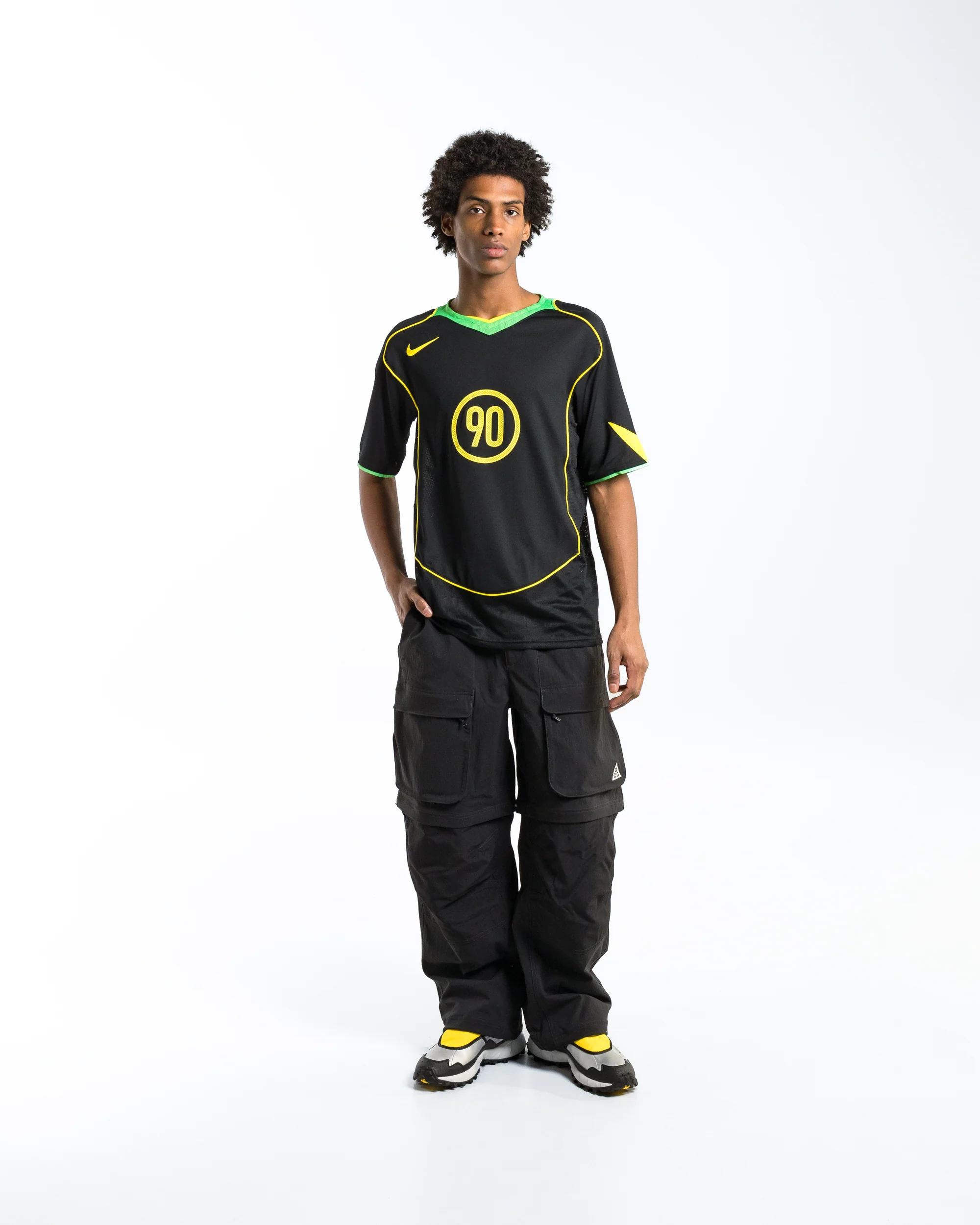 DRI-FIT T90 Energy Jersey - Black/Green Spark-Opti Yellow - Image 6
